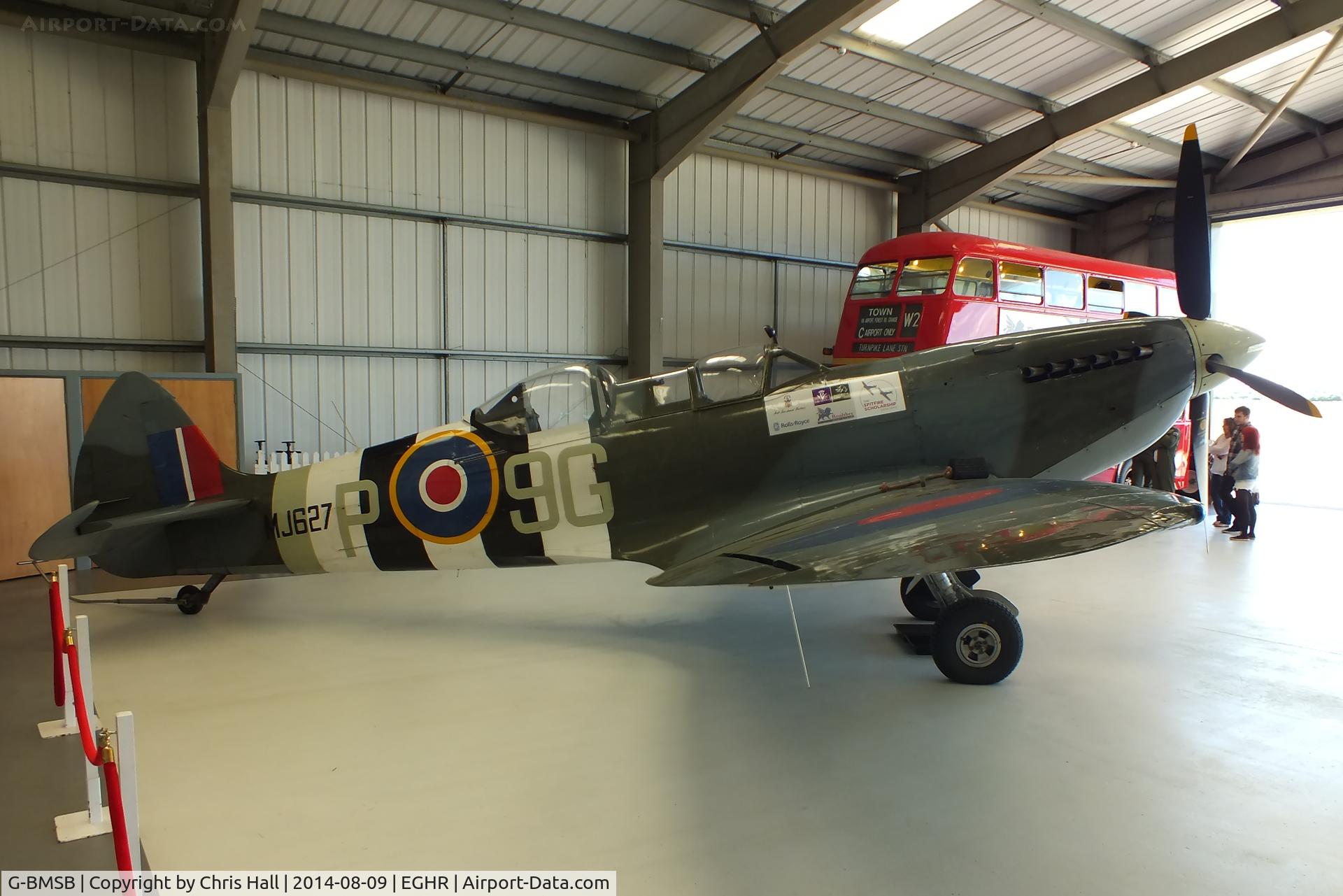 G-BMSB, 1943 Supermarine 361 Spitfire T.IX C/N CBAF.7722, at Goodwood airfield