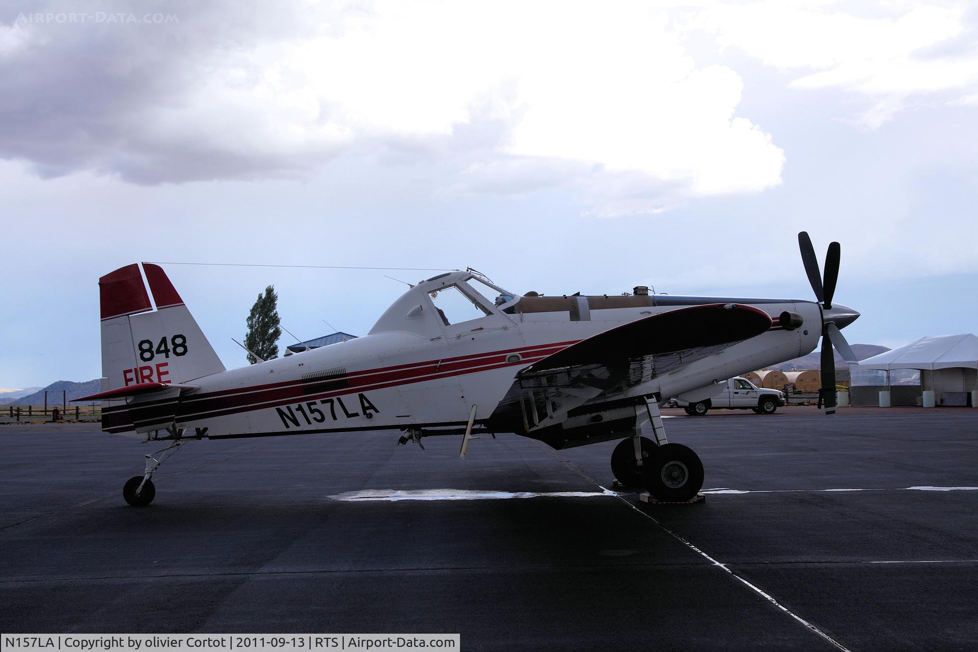 N157LA, 2003 Air Tractor Inc AT-802A C/N 802A-0157, Reno stead airport minutes before night