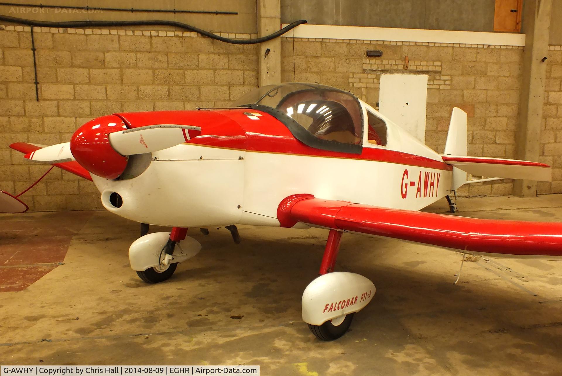 G-AWHY, 1995 Falconar F-11 Sporty C/N PFA 1322, at Goodwood airfield
