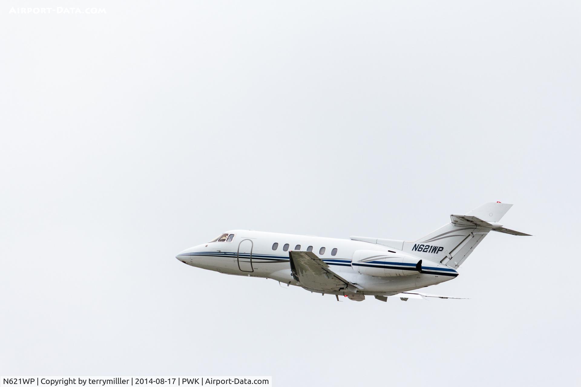 N621WP, 1985 British Aerospace BAe.125 Series 800A C/N 258033, Leaving Chicago Executive airport