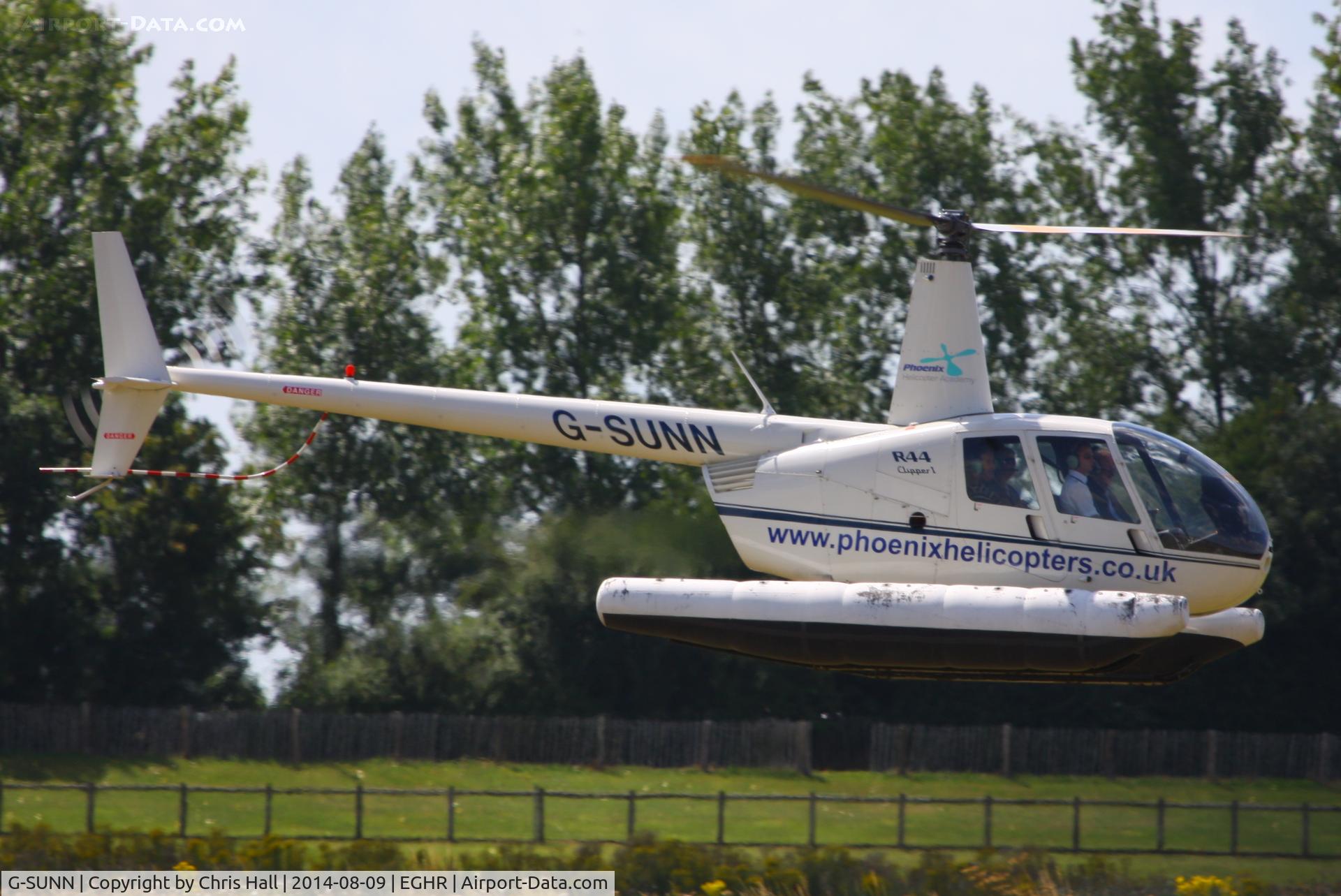 G-SUNN, 2004 Robinson R44 Clipper C/N 1367, at Goodwood airfield