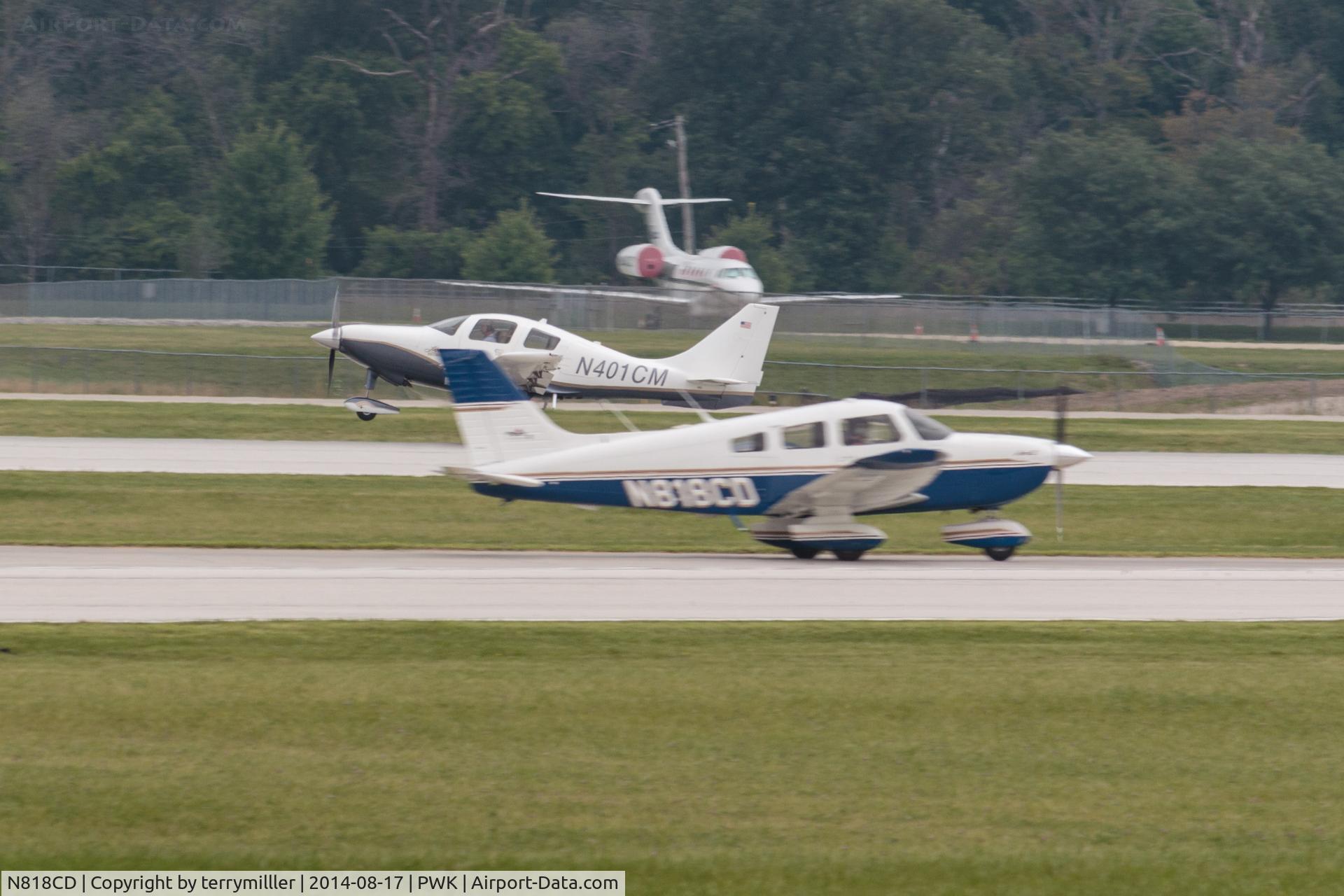 N818CD, 1997 Piper PA-28-181 C/N 2843110, Leaving Chicago Executive