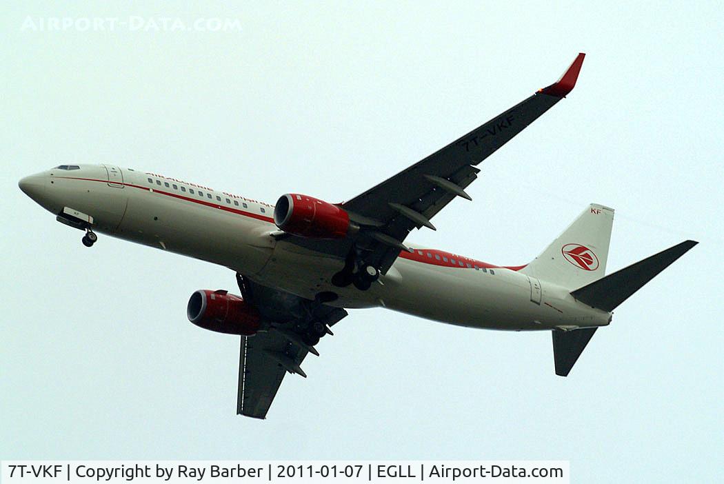 7T-VKF, 2010 Boeing 737-8D6 C/N 40860, Boeing 737-8D6 [40860] (Air Algerie) Home~G 07/01/2011. On approach 27R.