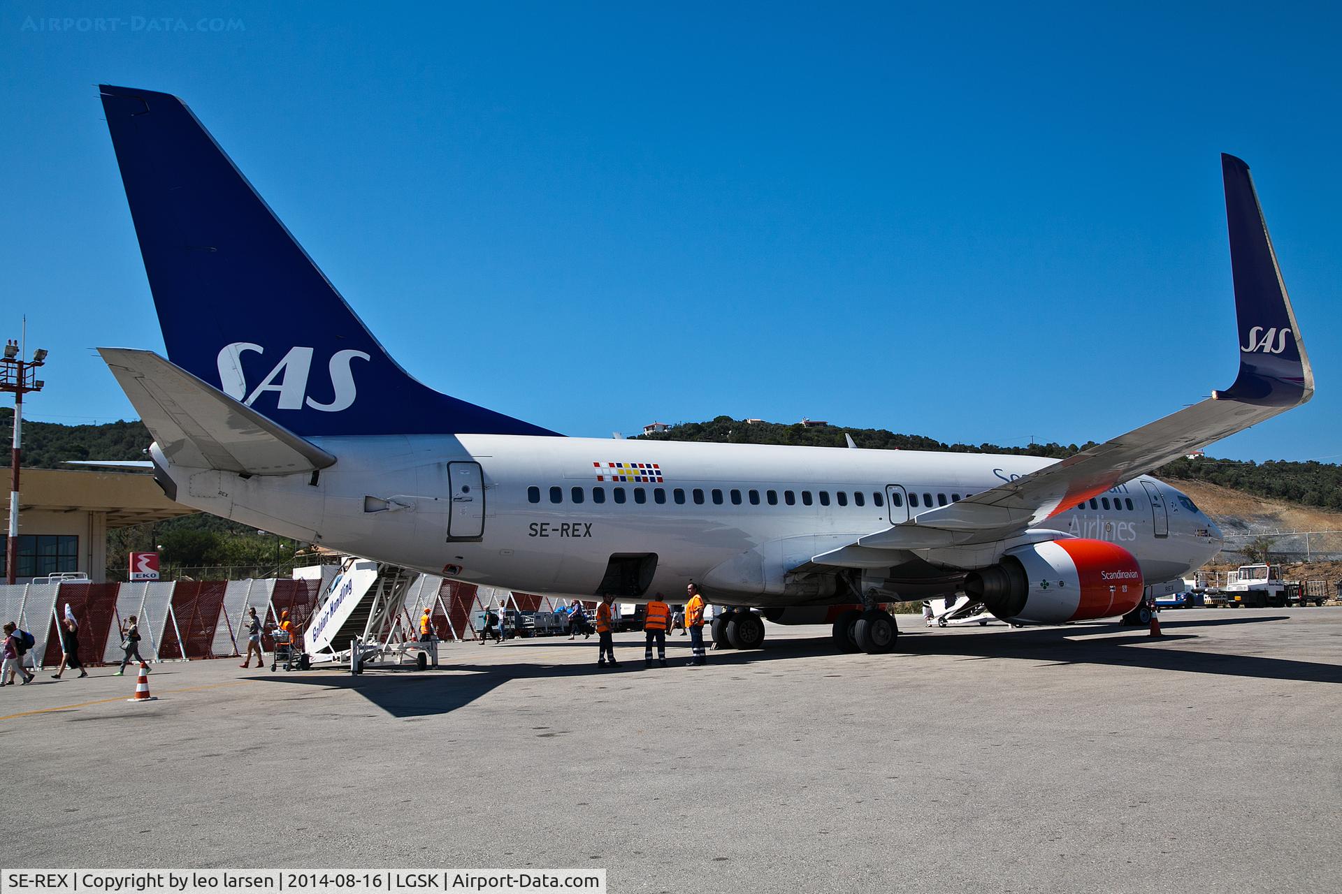 SE-REX, 2002 Boeing 737-76N C/N 33418, JSI Skiathos Greece 16.8.14