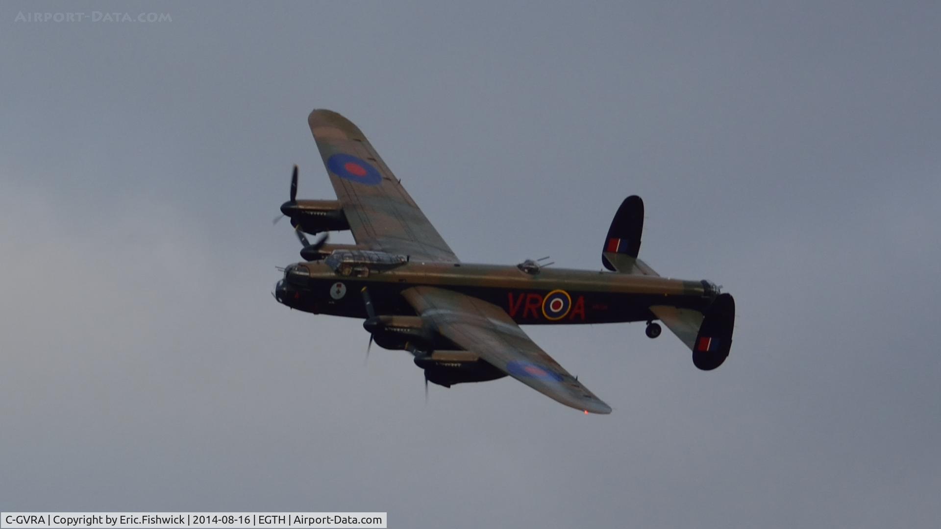 C-GVRA, 1945 Victory Aircraft Avro 683 Lancaster BX C/N FM 213 (3414), 41.  The Canadian Warplane Heritage Museum Lancaster at The Shuttleworth Collection Flying Proms, Aug. 2014.