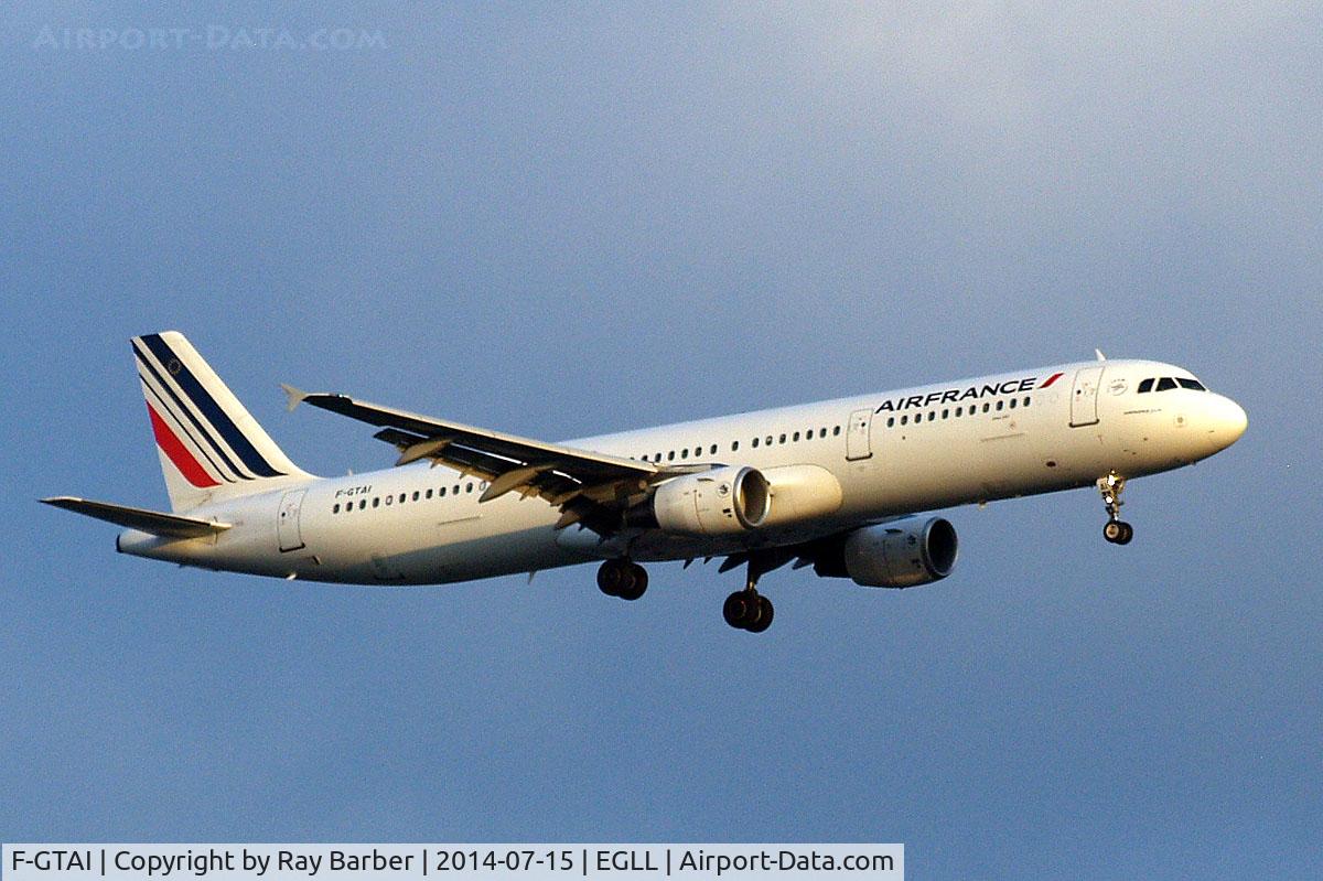 F-GTAI, 2000 Airbus A321-211 C/N 1299, Airbus A321-211 [1299] (Air France) Home~G 15/07/2014. On approach 27L.