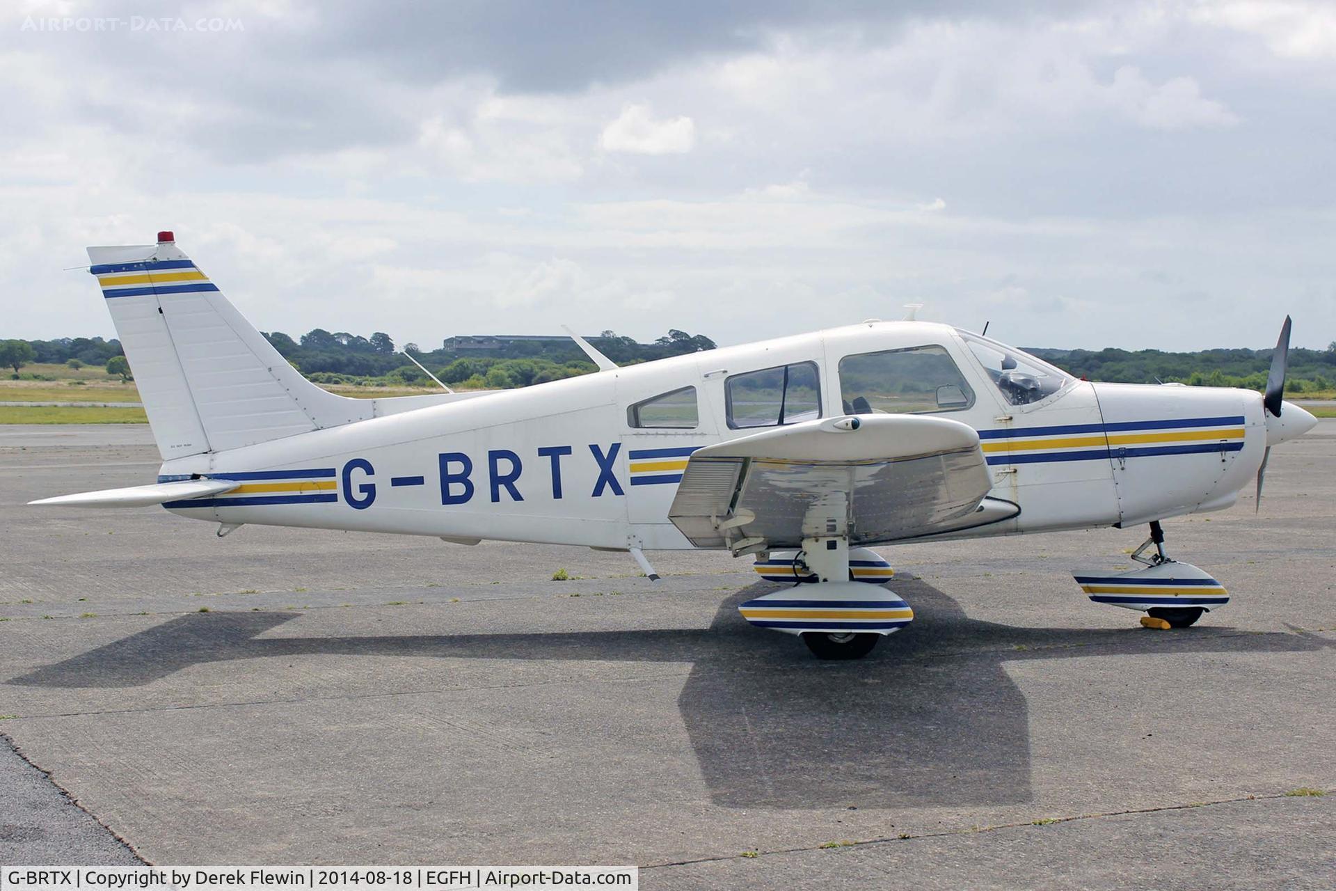 G-BRTX, 1976 Piper PA-28-151 Cherokee Warrior C/N 28-7615085, Newly delivered EGFH resident, Cambrian Flying club, Cherokee Warrior.