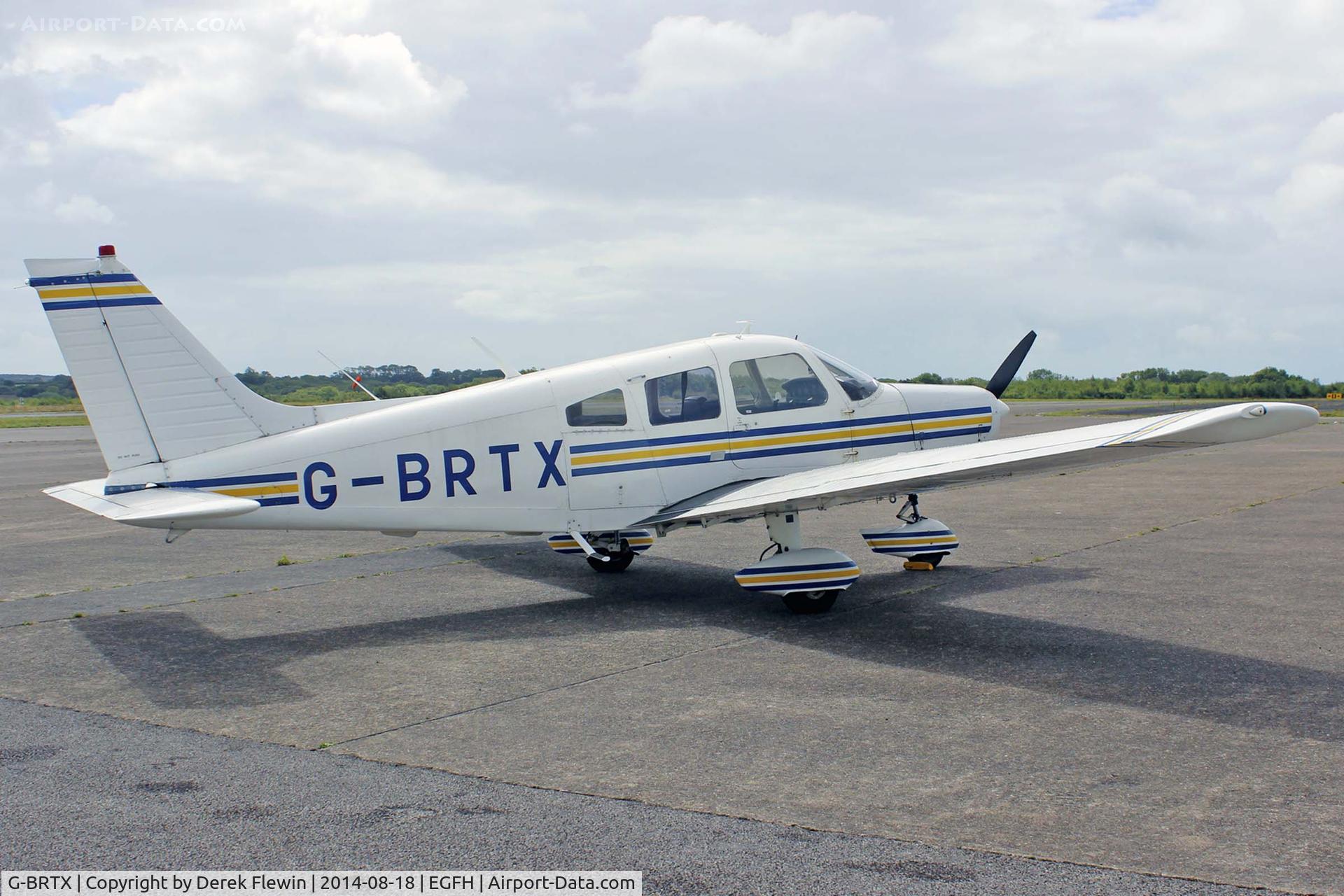 G-BRTX, 1976 Piper PA-28-151 Cherokee Warrior C/N 28-7615085, Newly delivered EGFH resident, Cambrian Flying club, Cherokee Warrior.