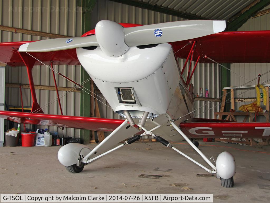 G-TSOL, 1991 EAA Acro Sport I C/N PFA 072-11391, EAA Acro Sport 1, Fishburn Airfield UK July 26th 2014.
