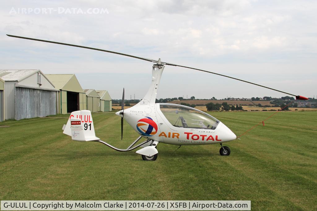 G-ULUL, 2010 RotorSport UK Calidus C/N RSUK/CALS/009, Rotorsport UK Calidus prior to performing at the 2014 Sunderland Air Show. Fishburn Airfield, July 2014.