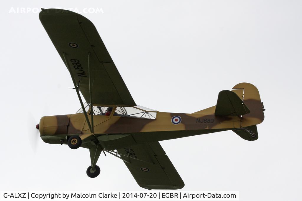 G-ALXZ, 1944 Taylorcraft Auster Mk.5/150 C/N 1082, Taylorcraft Auster Mk.5-150 at The Fly-In & Vintage Air Race, The Real Aeroplane Company, Breighton Airfield, July 2014.