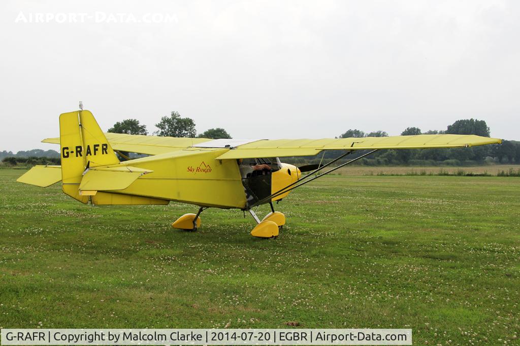 G-RAFR, 2004 Skyranger J2.2(1) C/N BMAA/HB/410, Skyranger J2.2(1) at The Fly-In & Vintage Air Race, The Real Aeroplane Company, Breighton Airfield, July 2014.