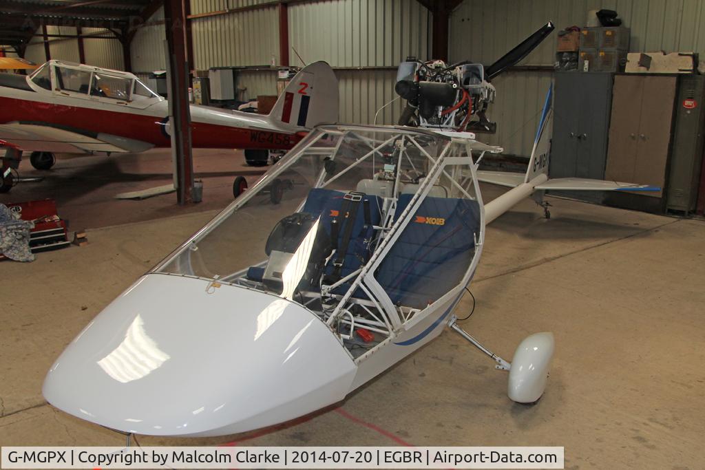 G-MGPX, 2010 Kolb Twinstar Mk III Xtra C/N PFA 205-14701, Kolb Twinstar MKIII Xtra at The Fly-In & Vintage Air Race, The Real Aeroplane Company, Breighton Airfield, July 2014.