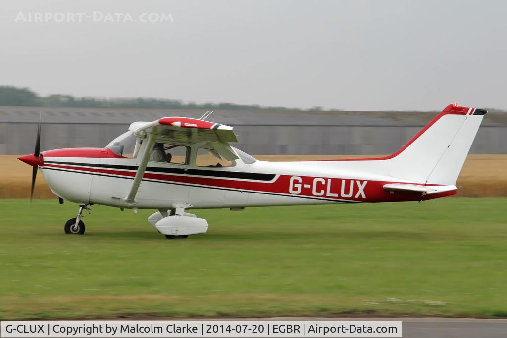 G-CLUX, 1980 Reims F172N Skyhawk C/N 1996, Reims F172N at The Fly-In & Vintage Air Race, The Real Aeroplane Company, Breighton Airfield, July 2014.