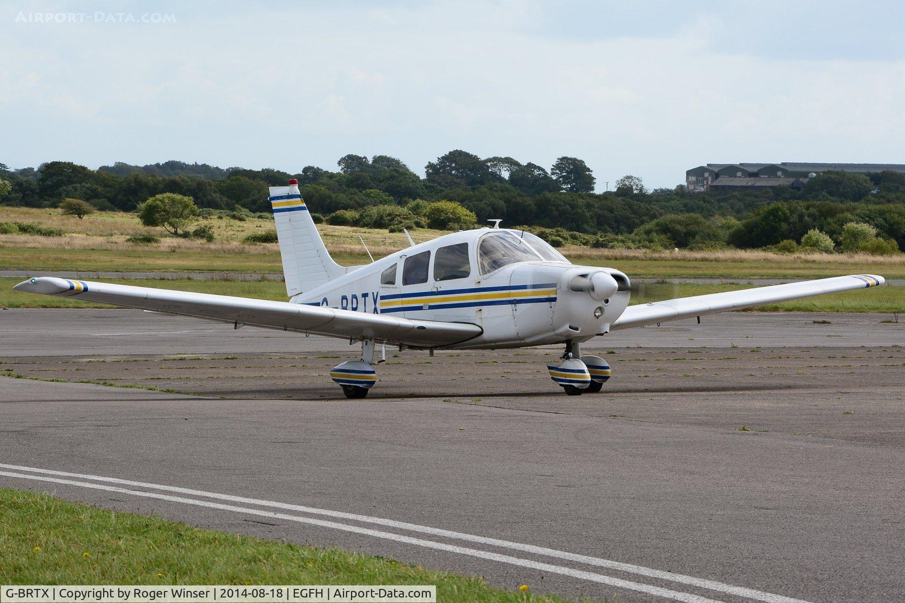 G-BRTX, 1976 Piper PA-28-151 Cherokee Warrior C/N 28-7615085, Resident Cherokee Warrior (arrived today from Meppershall), the latest edition to Cambrian Flying Club's fleet of Piper aircraft. Previously registered N8307C.