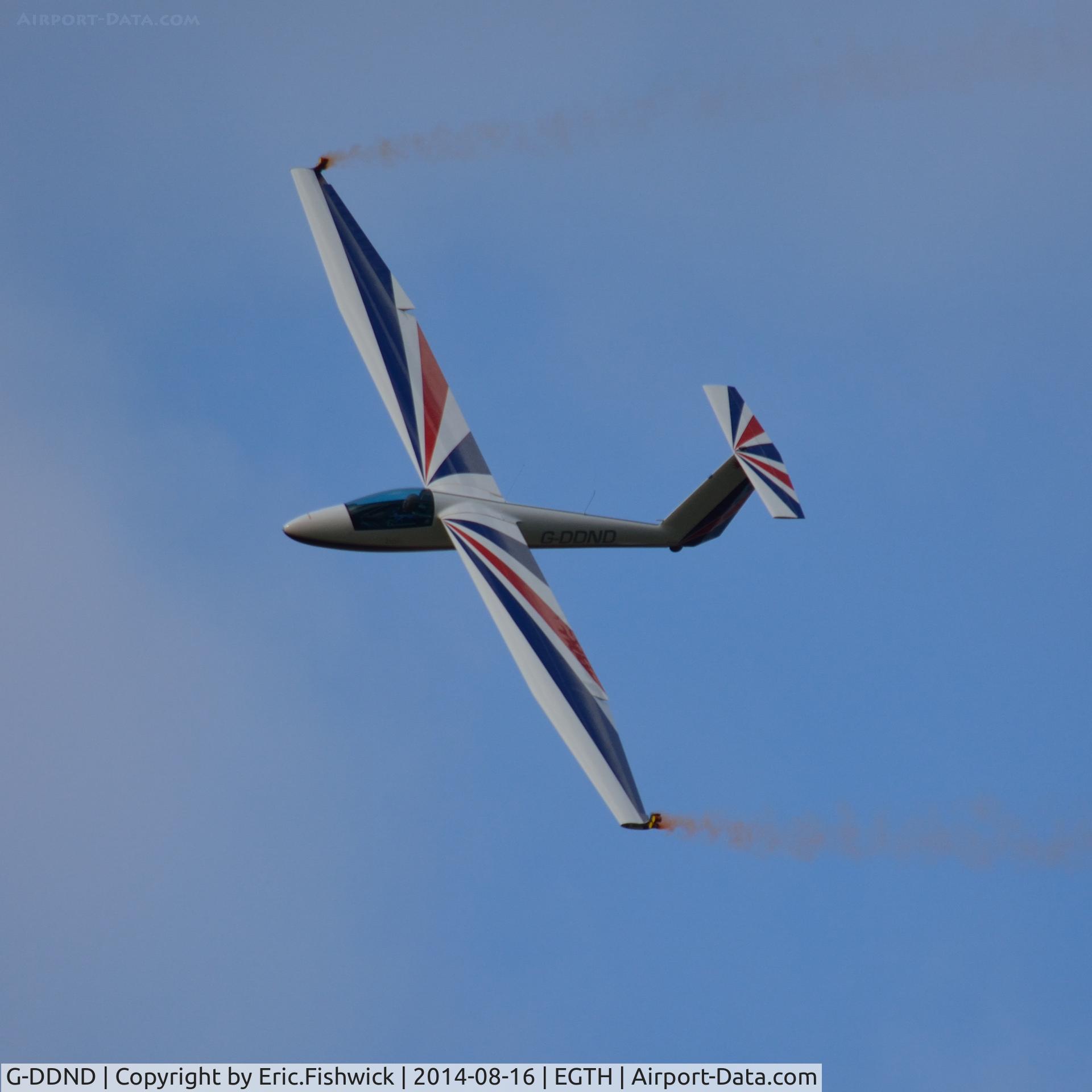 G-DDND, Pilatus B4-PC11AF C/N 136, 43. G-DDND at The Shuttleworth Collection Flying Proms, Aug. 2014.