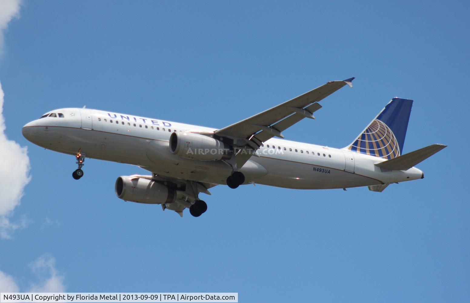 N493UA, 2002 Airbus A320-232 C/N 1821, United A320