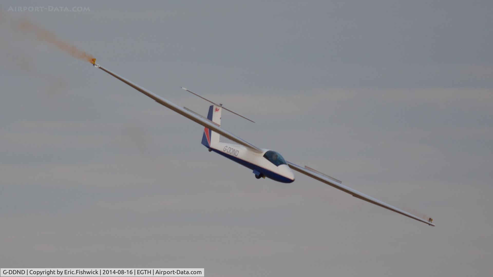 G-DDND, Pilatus B4-PC11AF C/N 136, 43. G-DDND at The Shuttleworth Collection Flying Proms, Aug. 2014.