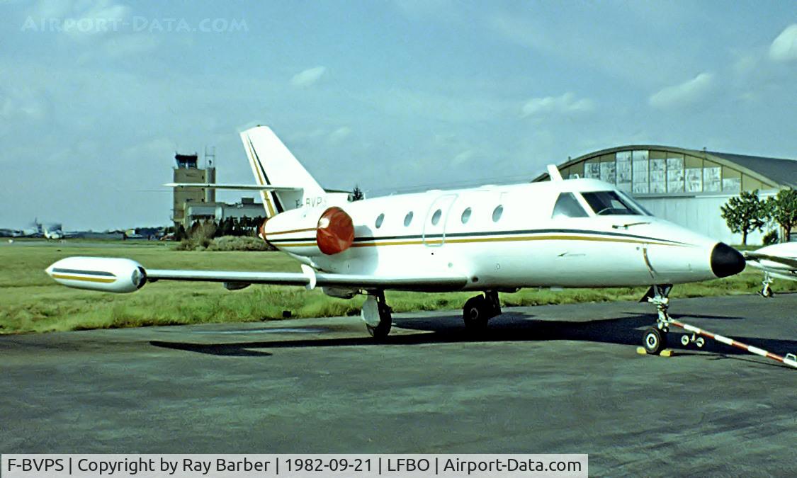 F-BVPS, Aerospatiale SN-601 Corvette C/N 14, Aerospatiale SN.601 Corvette [14] Toulouse-Blagnac~F 21/09/1982. From a slide.