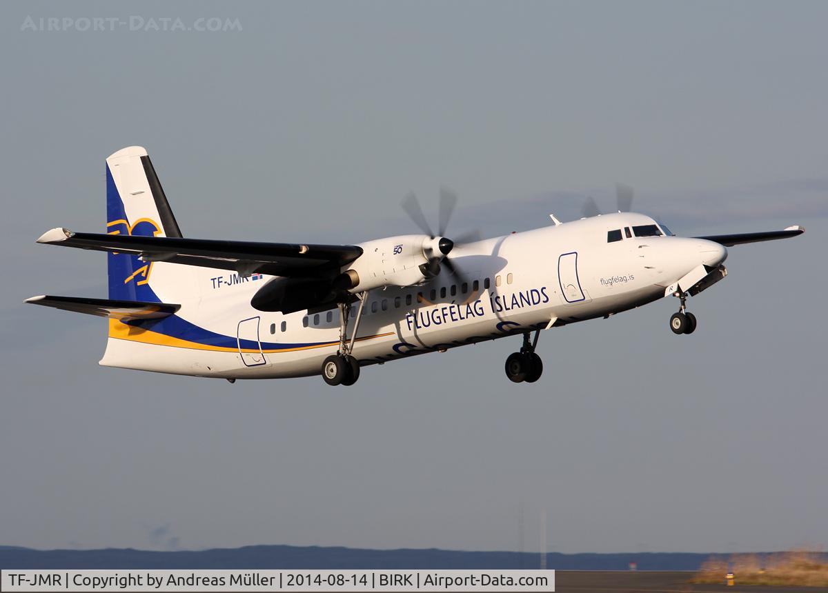 TF-JMR, 1992 Fokker 50 C/N 20243, Takeoff.