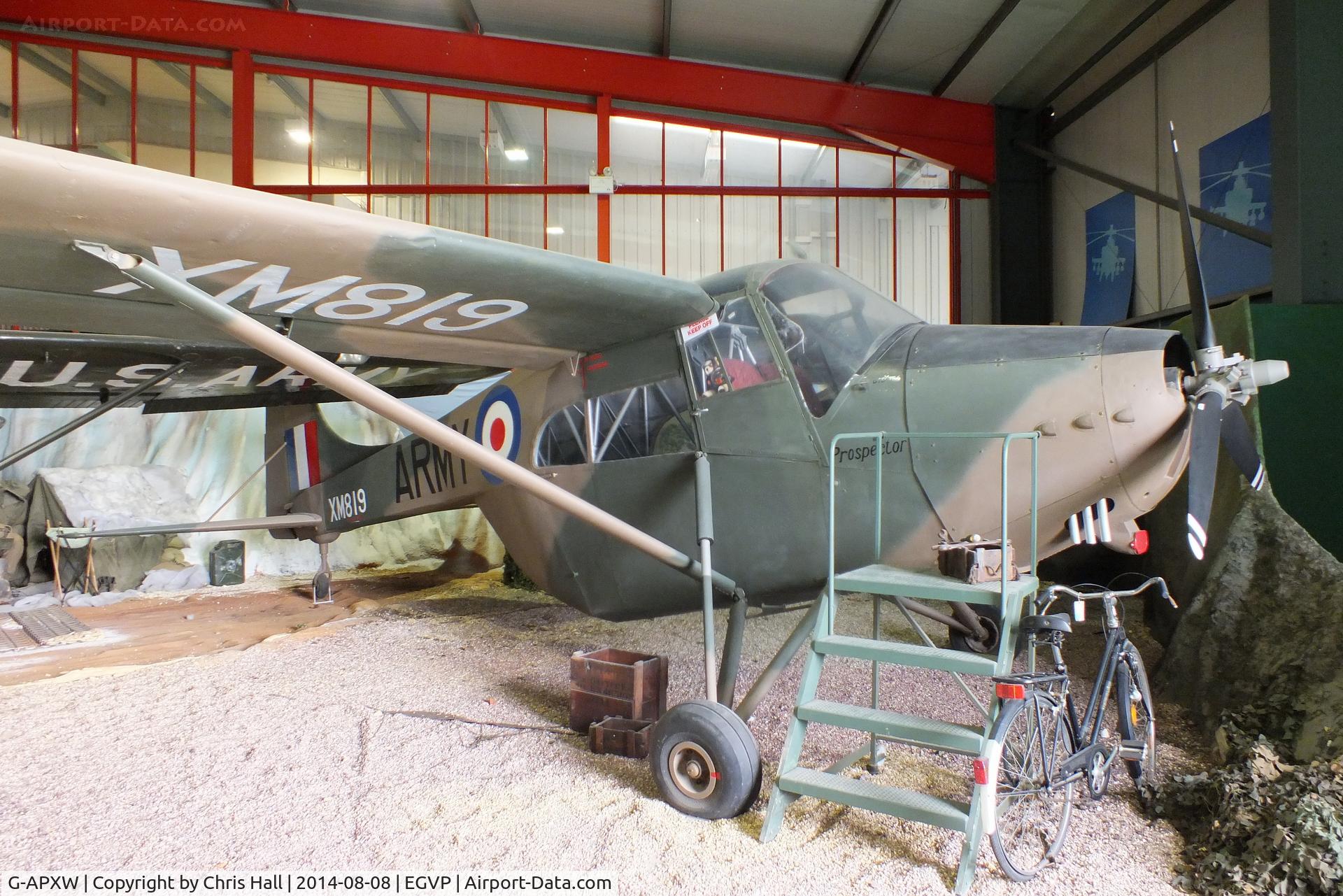 G-APXW, 1958 Edgar Percival EP-9 Prospector C/N 43, Museum of Army Flying, Middle Wallop