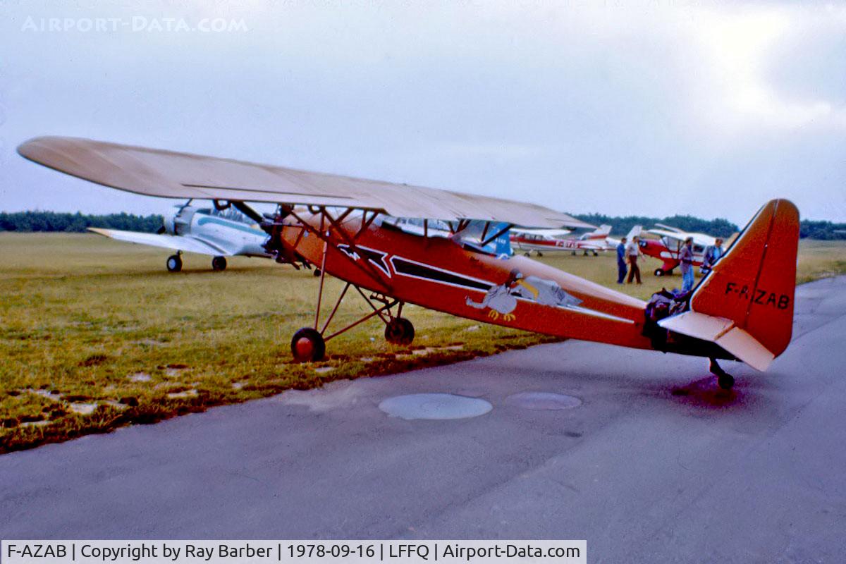 F-AZAB, Salmson D-7 CriCri Major C/N 9, Salmson D.7 T2 Cri Cri Major [9] La Ferte Alais~F 16/09/1978 From a slide.
