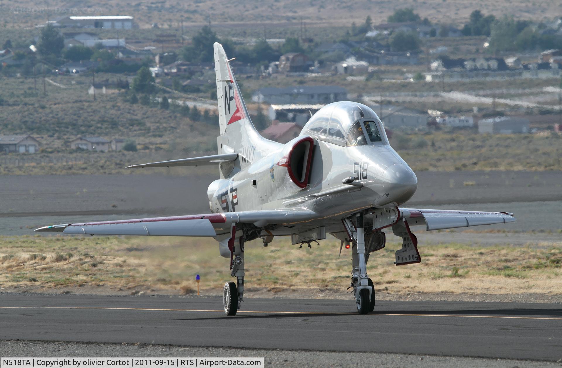 N518TA, 2010 Douglas TA-4J Skyhawk C/N 14291, Reno air races 2011