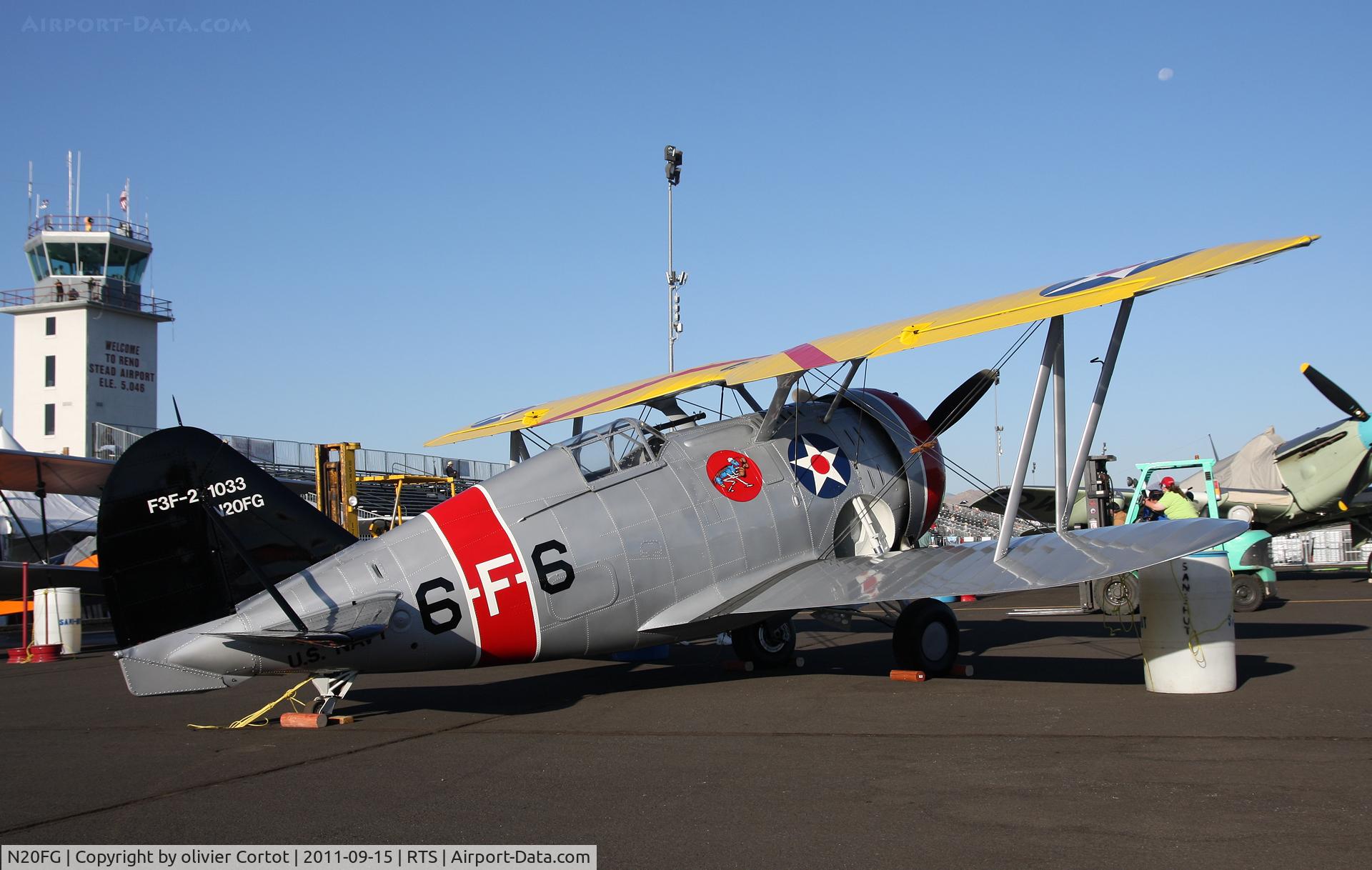 N20FG, 1938 Grumman F3F-2 C/N 1033, Reno air races 2011