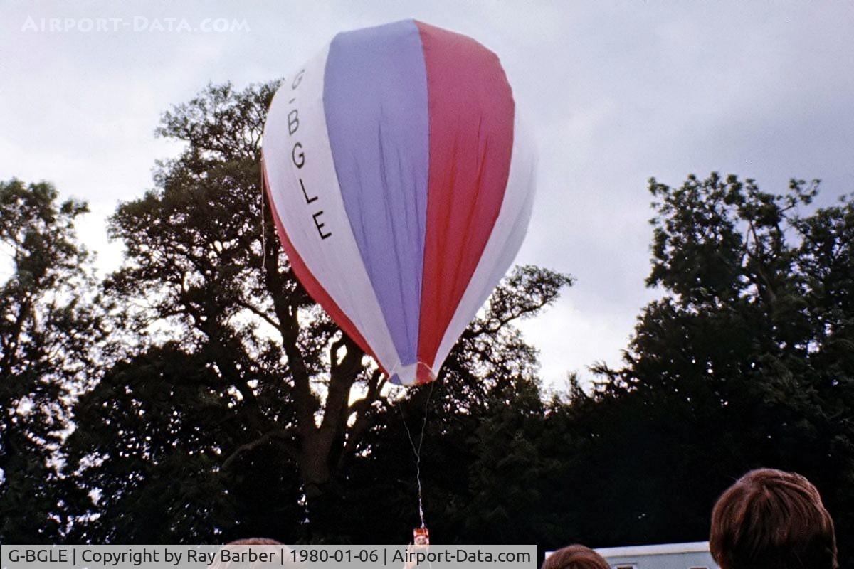 G-BGLE, 1979 Saffrey Model Balloons SAFFREY S330 C/N 2, G-BGLE   Saffery S.330 Phoenix Model Balloon [2] Marsh Benham~G 06/01/1980. From a slide.
