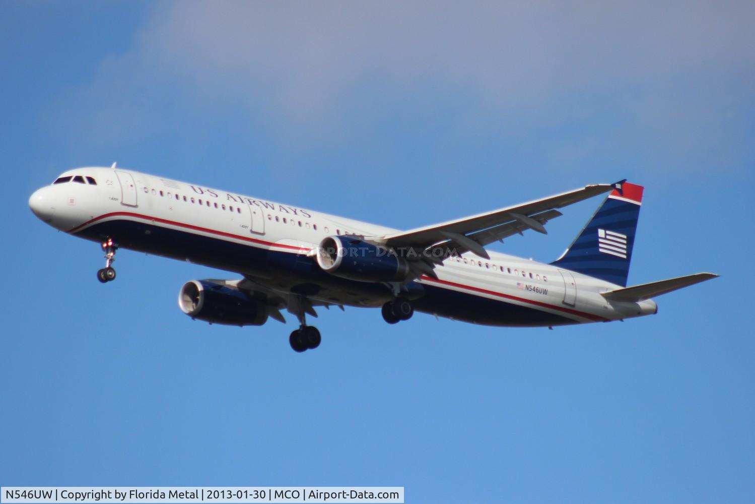 N546UW, 2011 Airbus A321-231 C/N 4885, US Airways A321