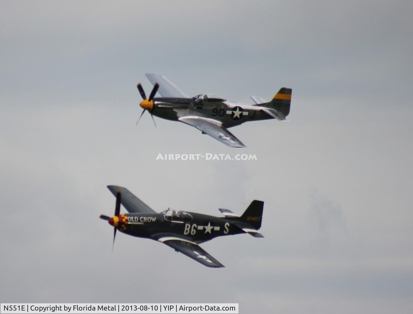N551E, 1943 North American P-51B-1NA Mustang C/N 102-24700, Old Crow P-51B