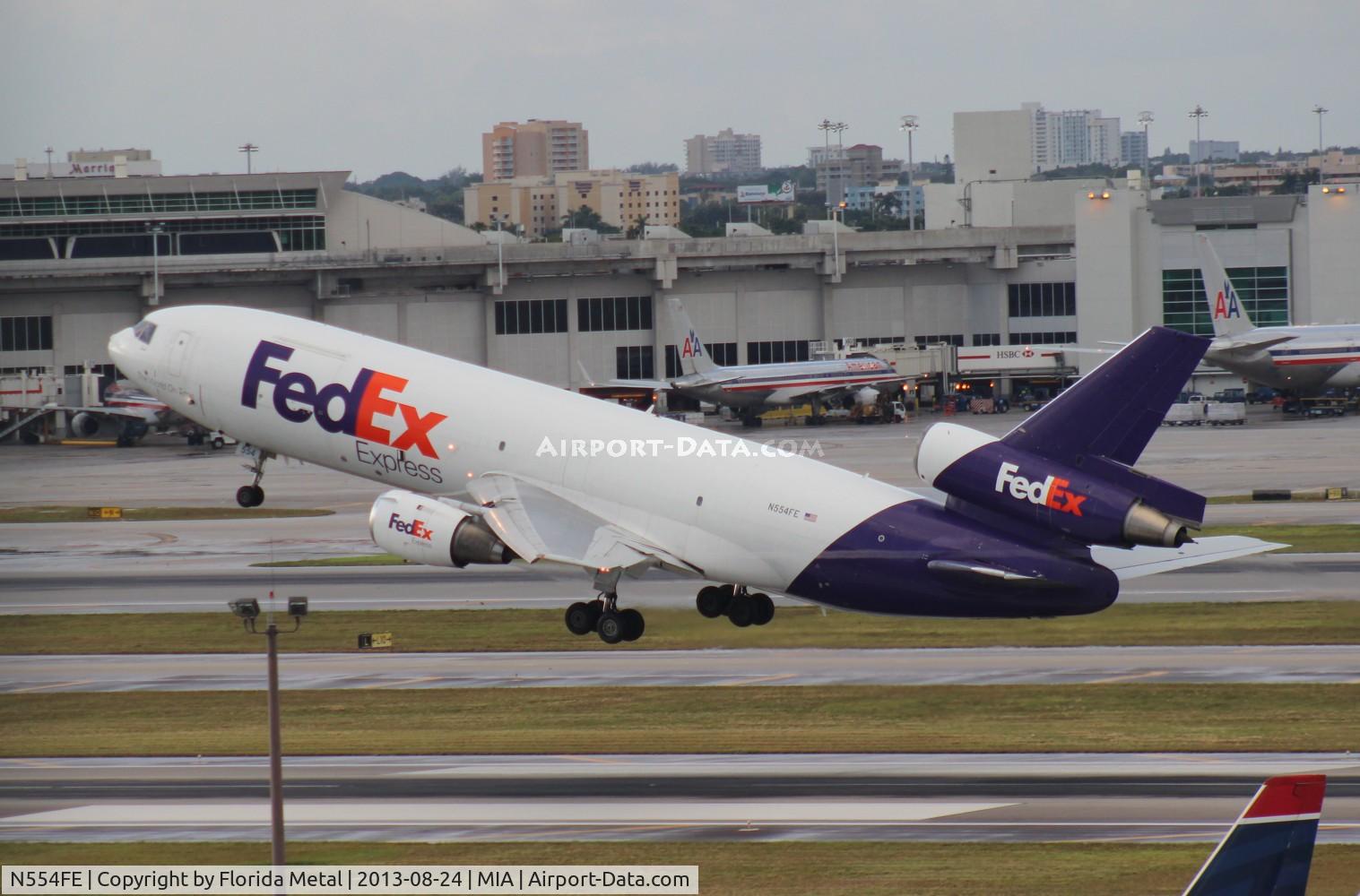 N554FE, 1972 McDonnell Douglas MD-10-10F C/N 46708, Fed Ex MD-10-10F