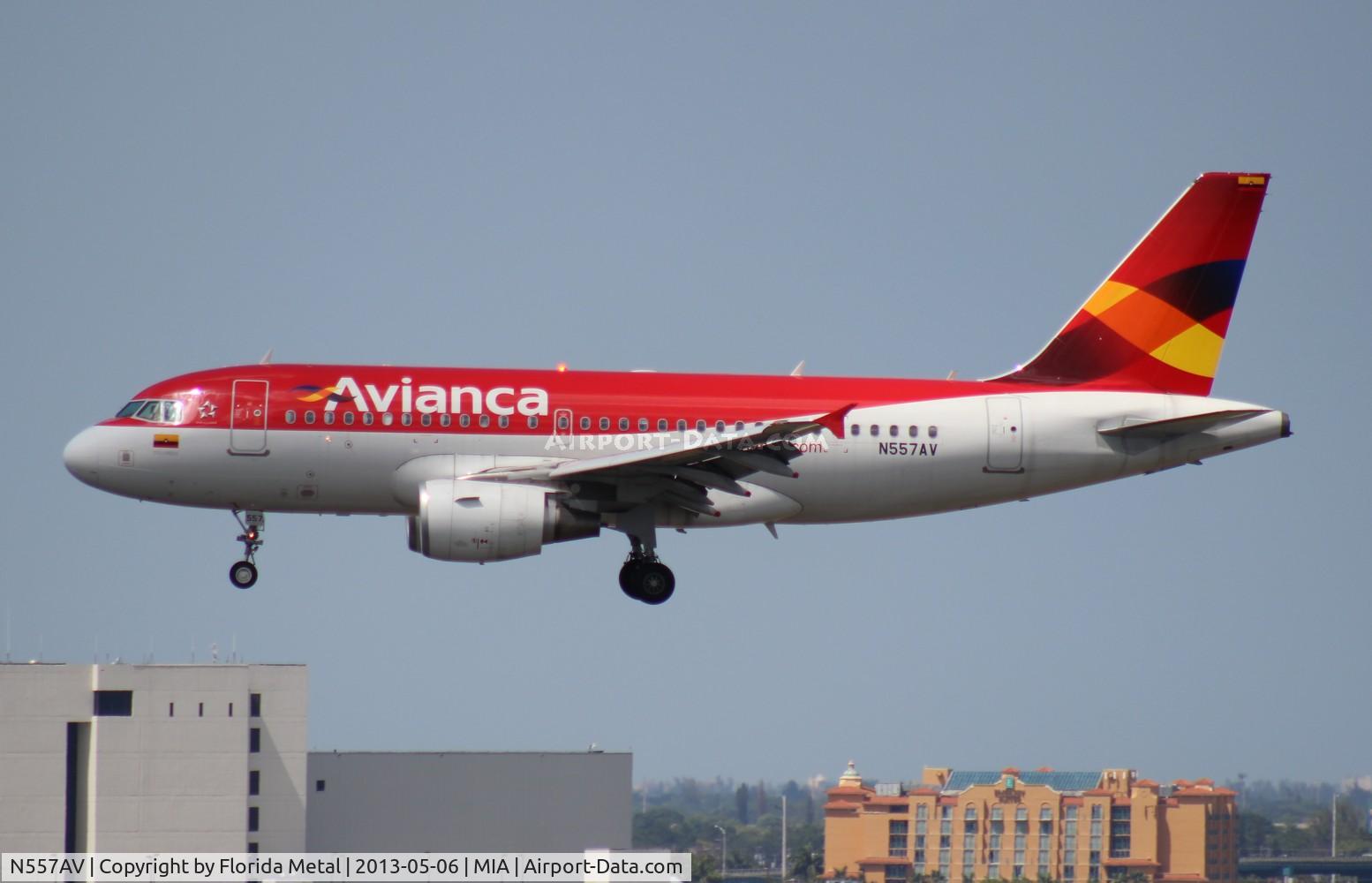 N557AV, 2012 Airbus A319-115 C/N 5057, Avianca A319