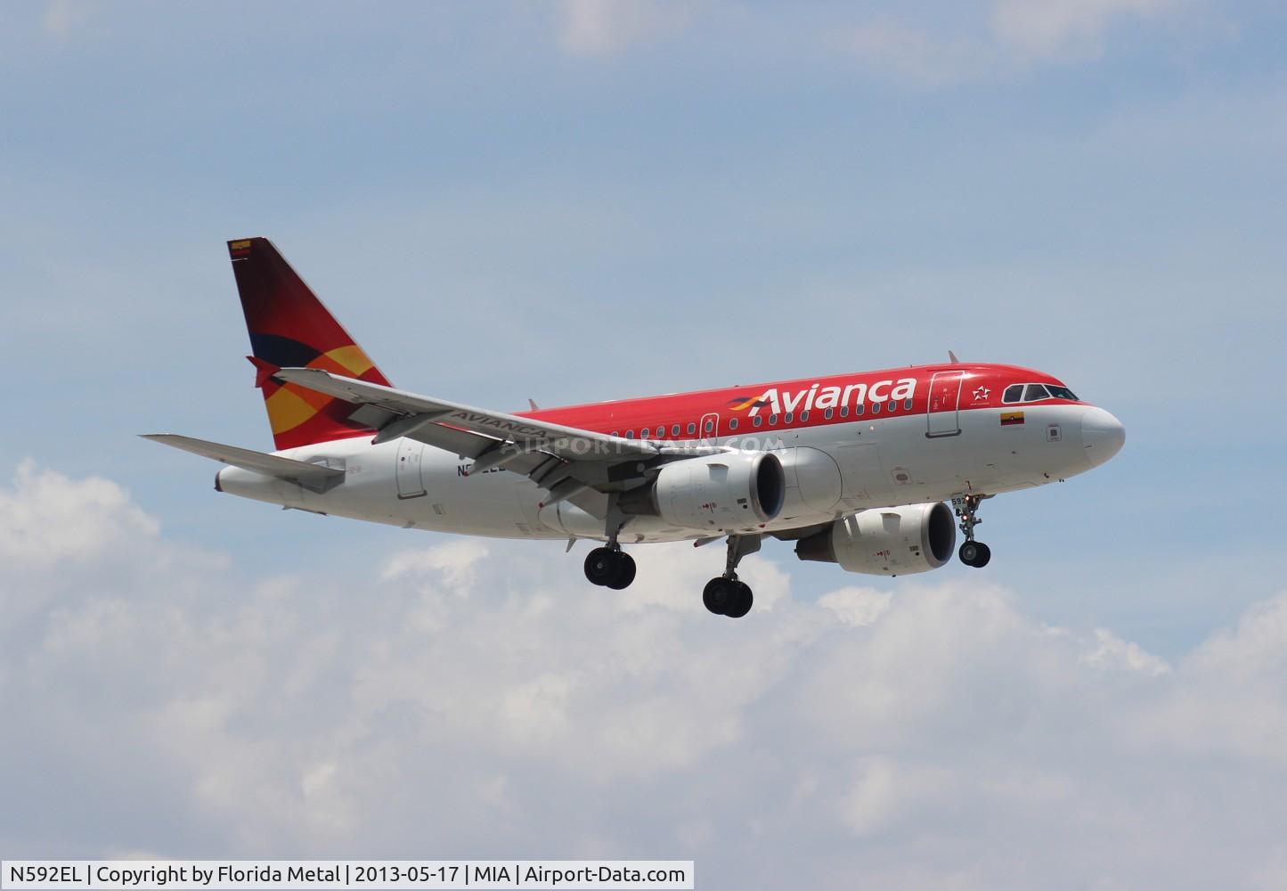 N592EL, 2004 Airbus A318-111 C/N 2358, Avianca A318