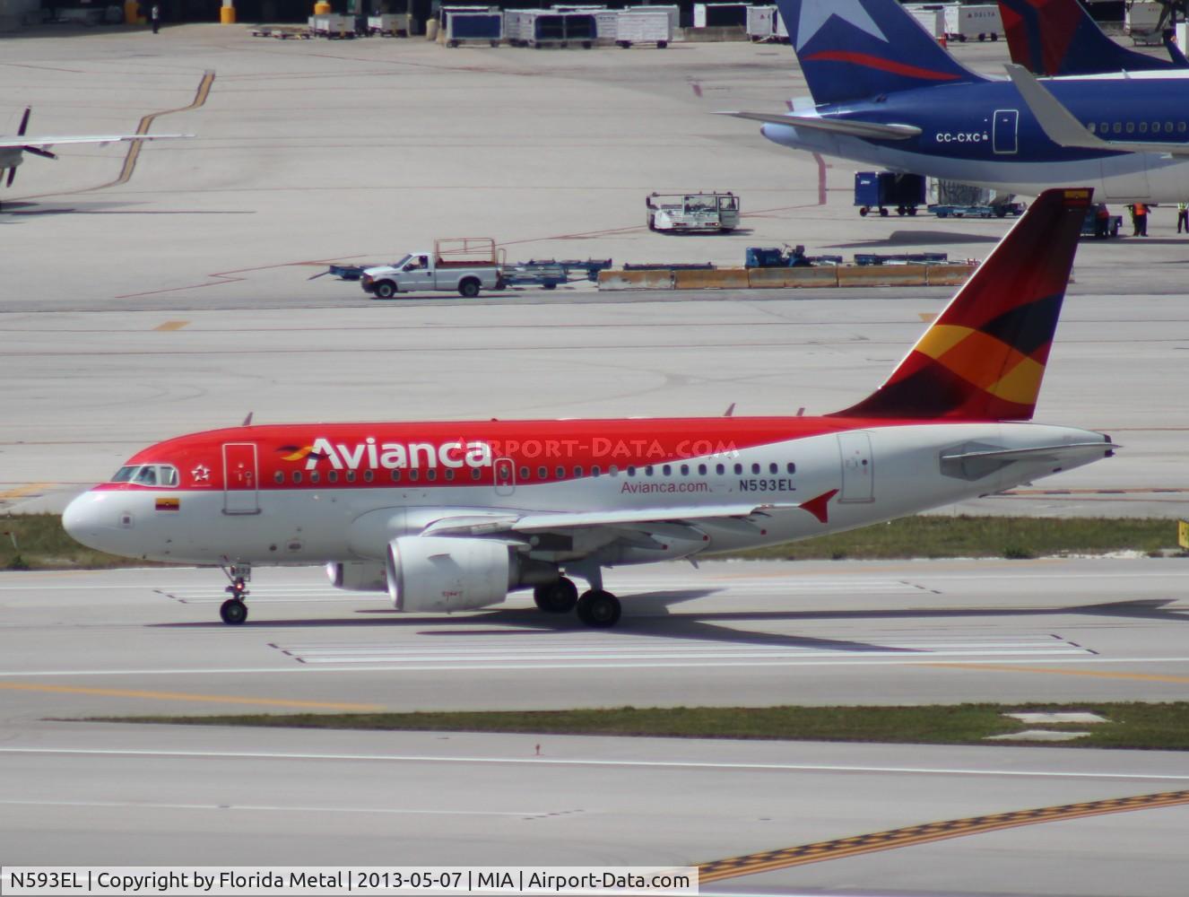 N593EL, 2004 Airbus A318-111 C/N 2367, Avianca A318