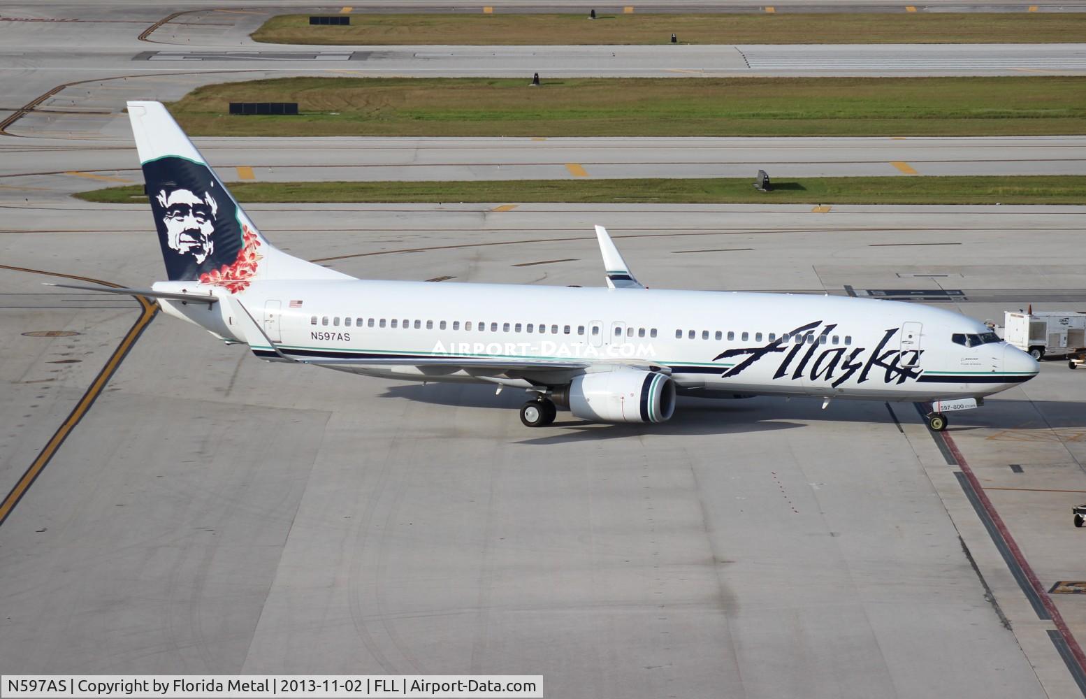 N597AS, 2008 Boeing 737-890 C/N 35689, Alaska 737-800