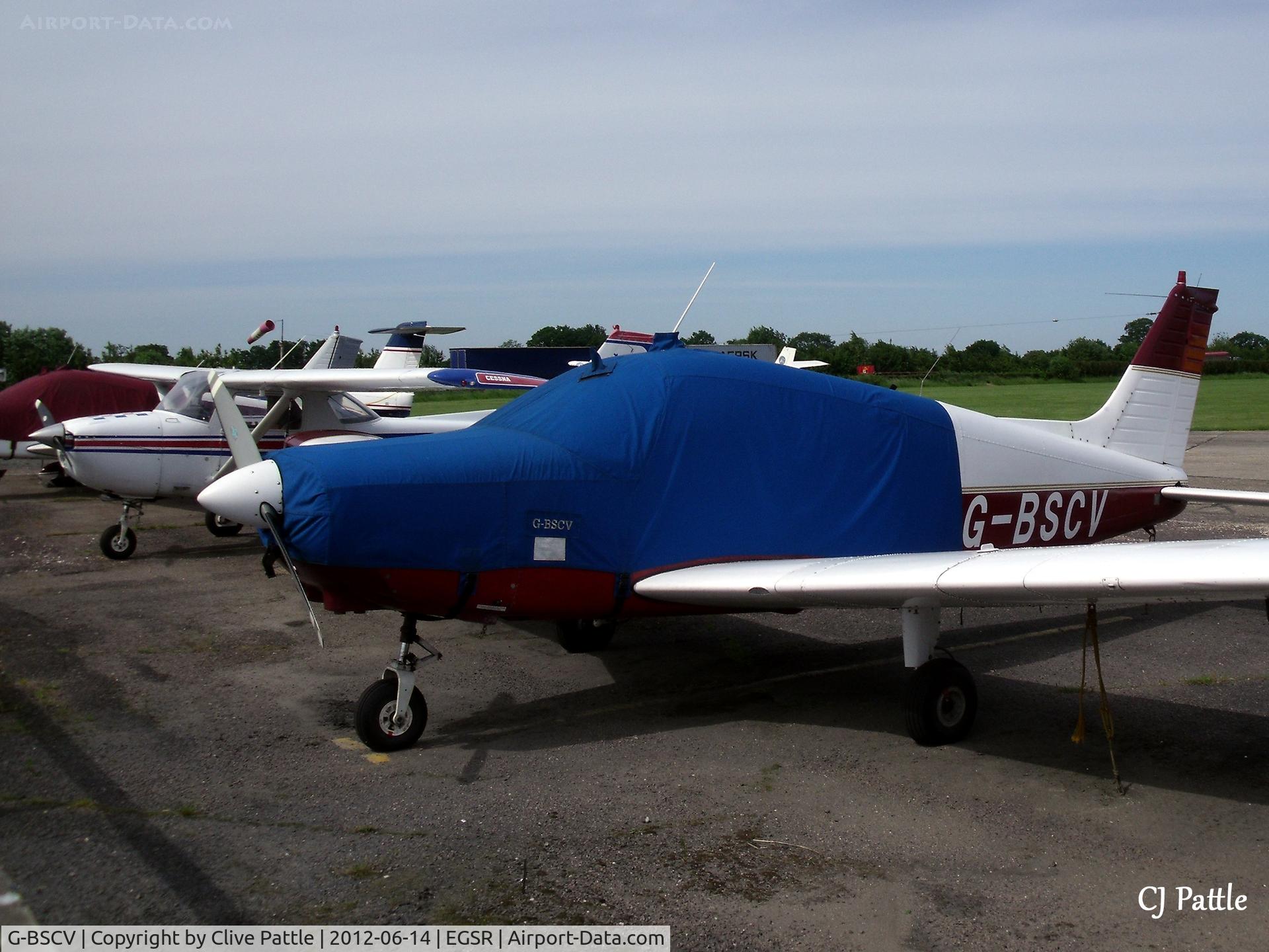 G-BSCV, 1977 Piper PA-28-161 Warrior ll C/N 28-7816135, Under the covers at Earl's Colne EGSR