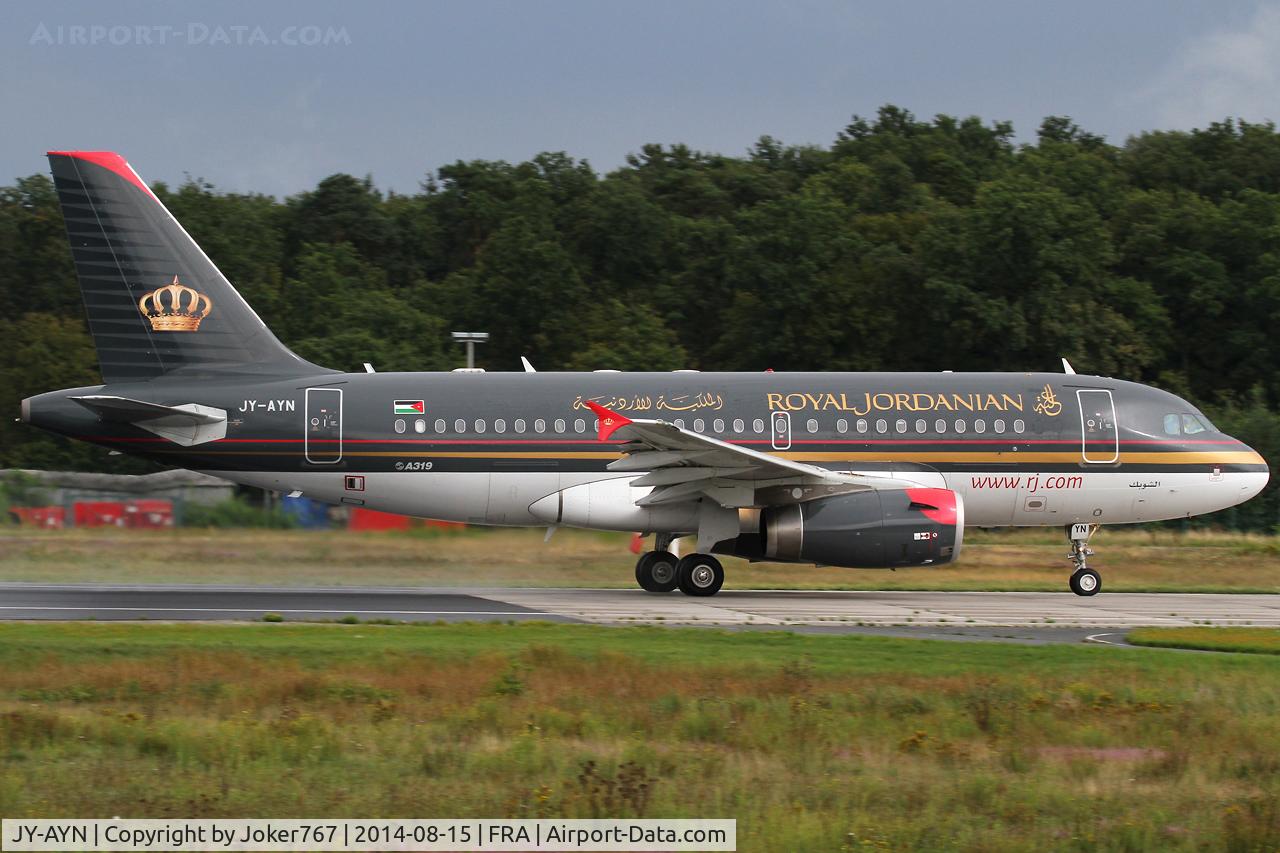 JY-AYN, 2009 Airbus A319-132 C/N 3803, Royal Jordanian Airlines