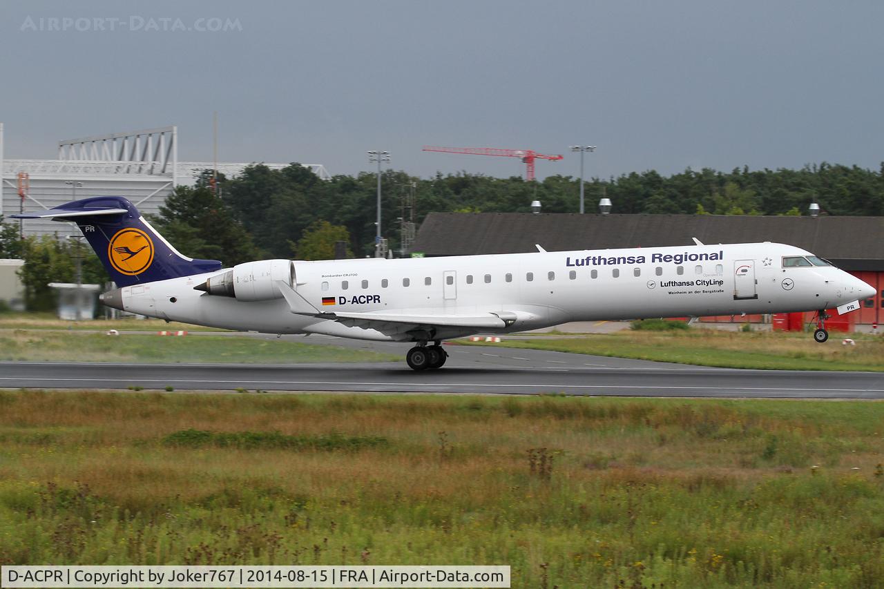 D-ACPR, 2003 Canadair CRJ-701ER (CL-600-2C10) Regional Jet C/N 10098, Lufthansa Regional (CityLine)