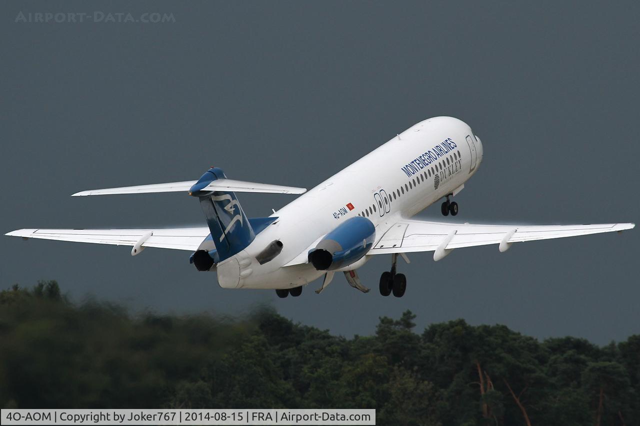 4O-AOM, 1990 Fokker 100 (F-28-0100) C/N 11321, Montenegro Airlines