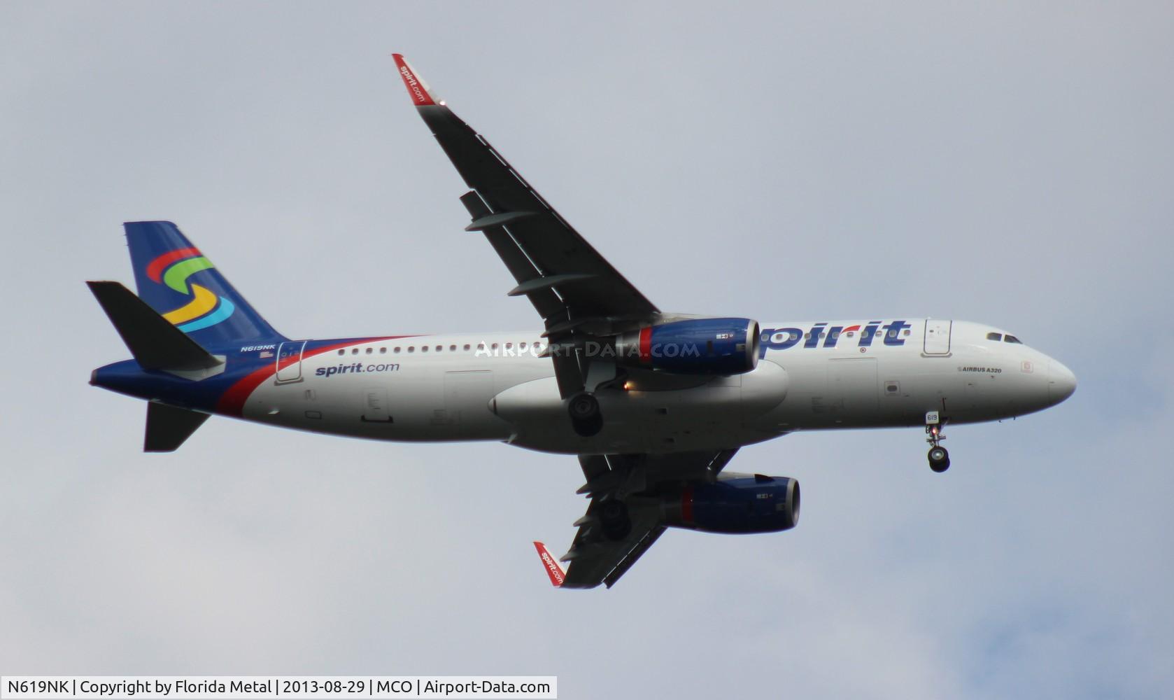 N619NK, 2013 Airbus A320-232 C/N 5517, Spirit A320