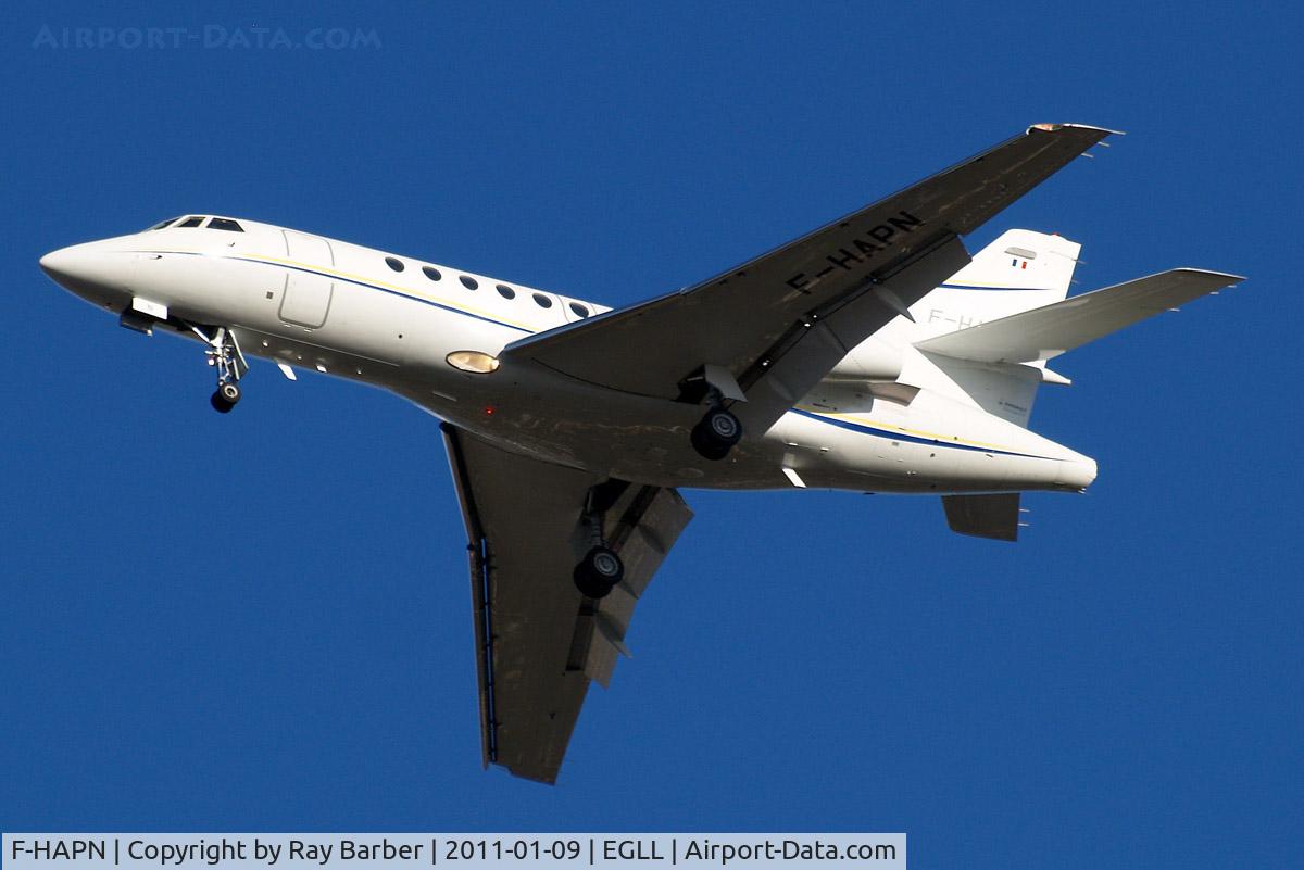 F-HAPN, 2006 Dassault Falcon 50EX C/N 347, Dassault Falcon 50EX [347] (Michelin Air Services) Home~G 09/01/2011. On approach 27R.