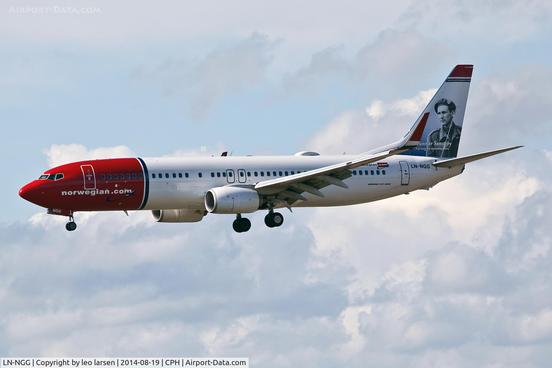 LN-NGG, 2012 Boeing 737-8JP C/N 39018, Copenhagen Kastrup approach to R-22L
19.8.14