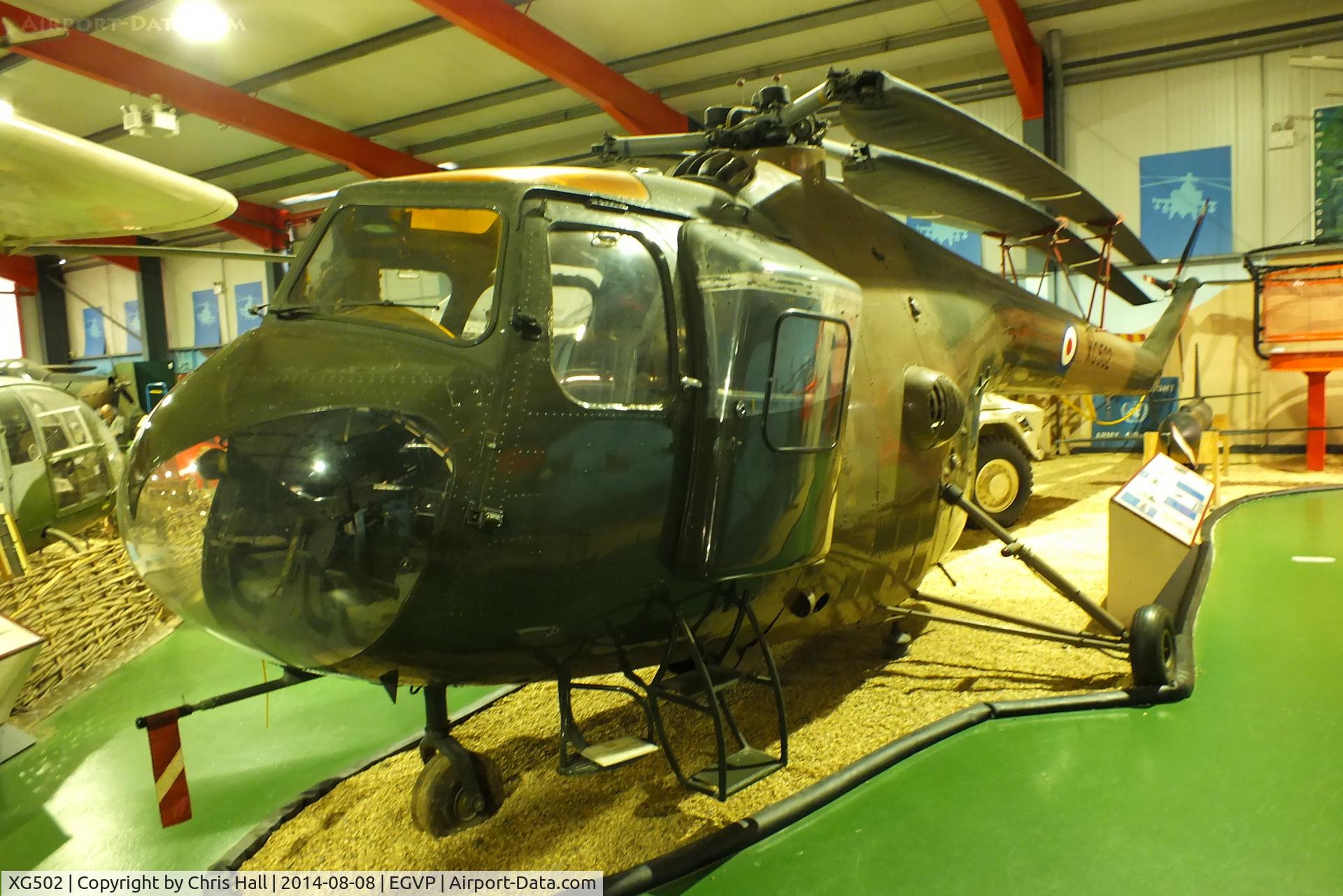 XG502, Bristol 171 Sycamore HR.14 C/N 13247, Museum of Army Flying, Middle Wallop