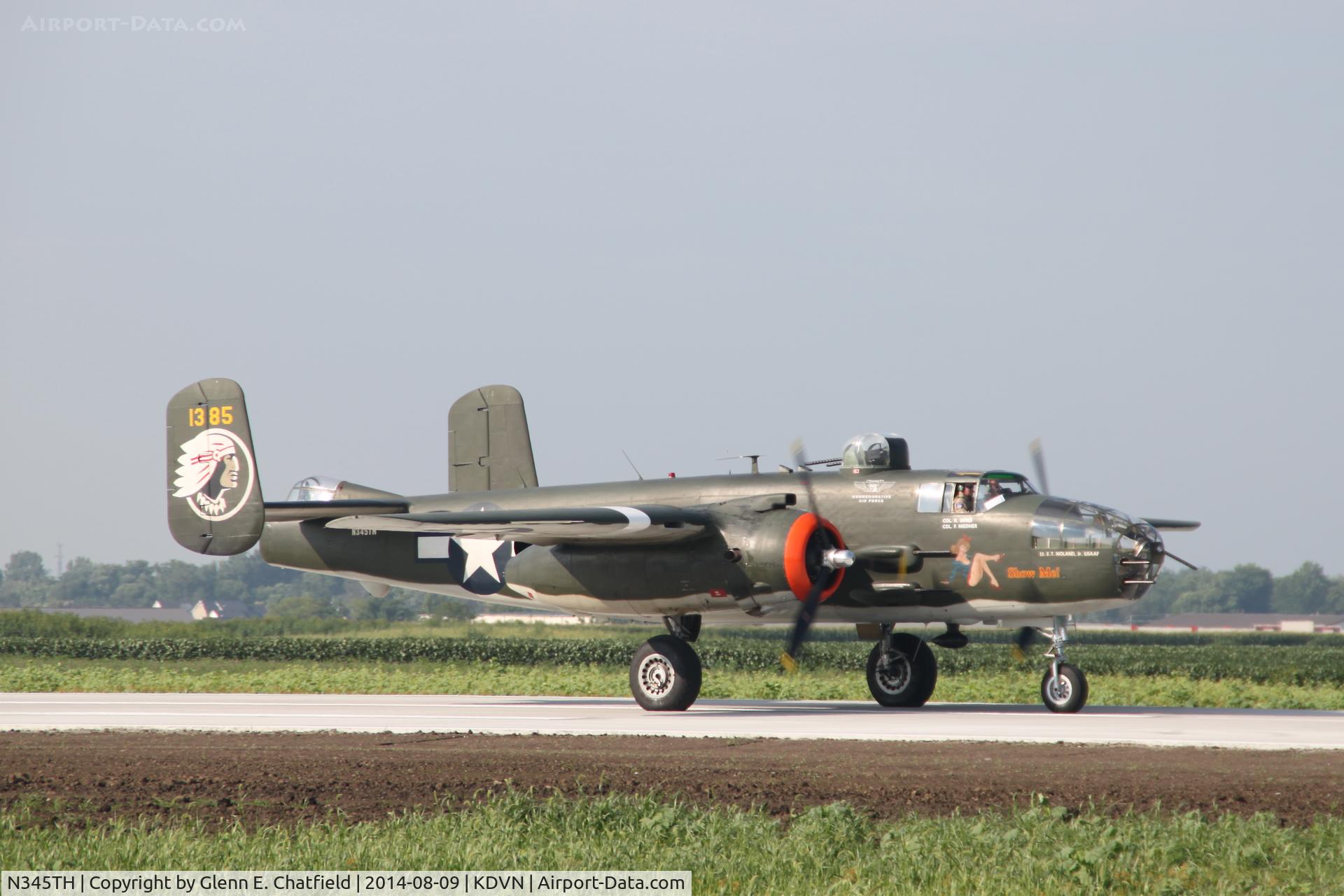 N345TH, 1944 North American TB-25J Mitchell C/N 44-31385A, At the Quad Cities Air Show