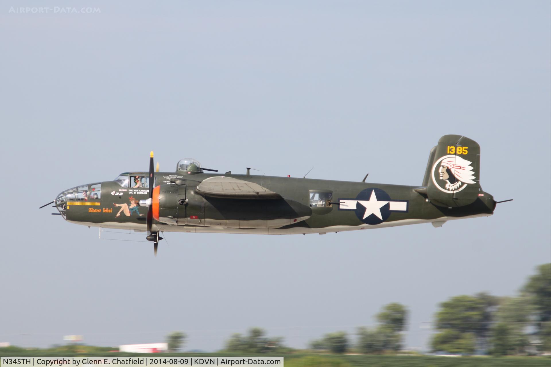 N345TH, 1944 North American TB-25J Mitchell C/N 44-31385A, At the Quad Cities Air Show