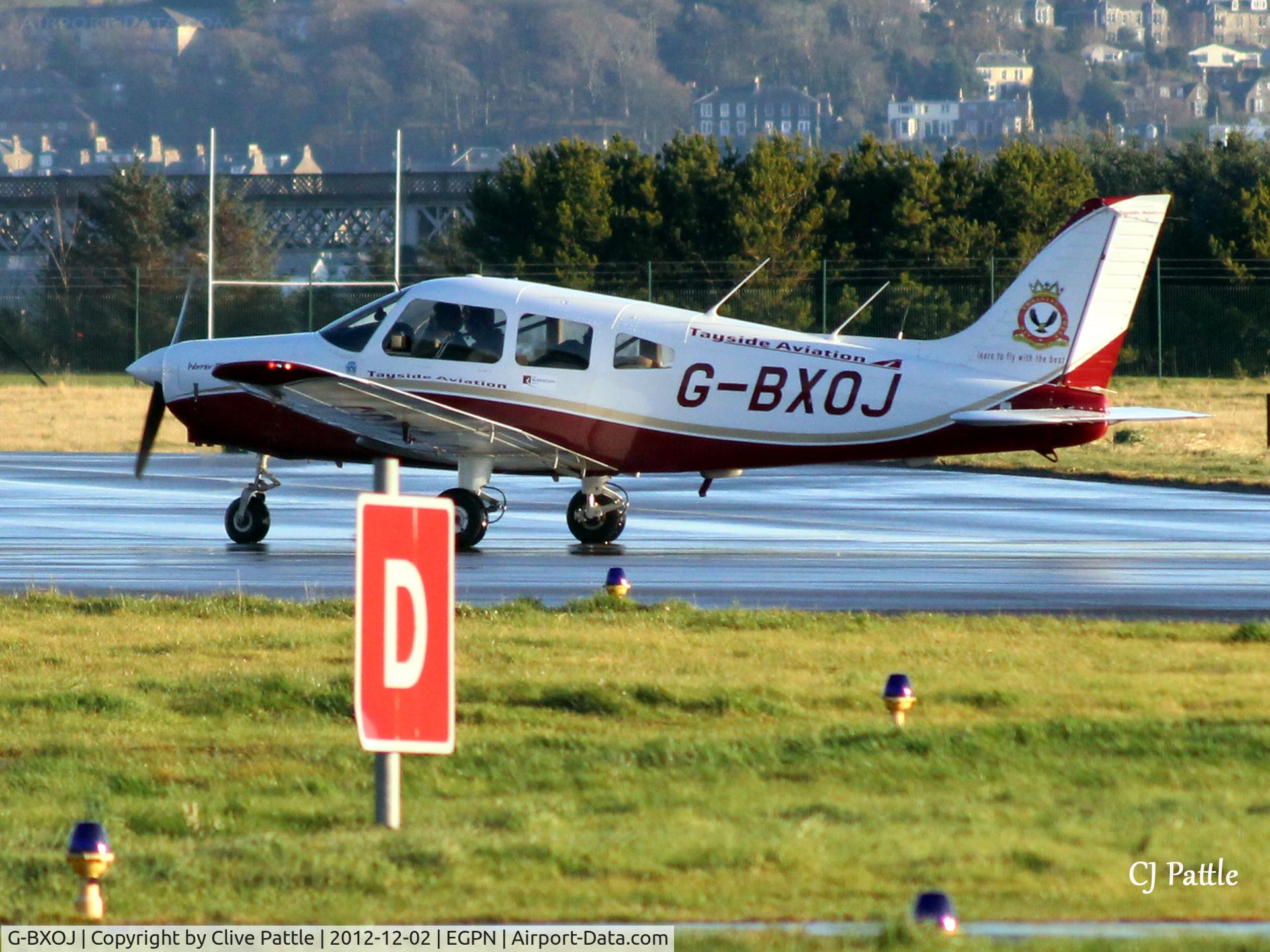 G-BXOJ, 1996 Piper PA-28-161 Warrior III C/N 2842010, Taxy in at Dundee Riverside EGPN with based Tayside Aviation