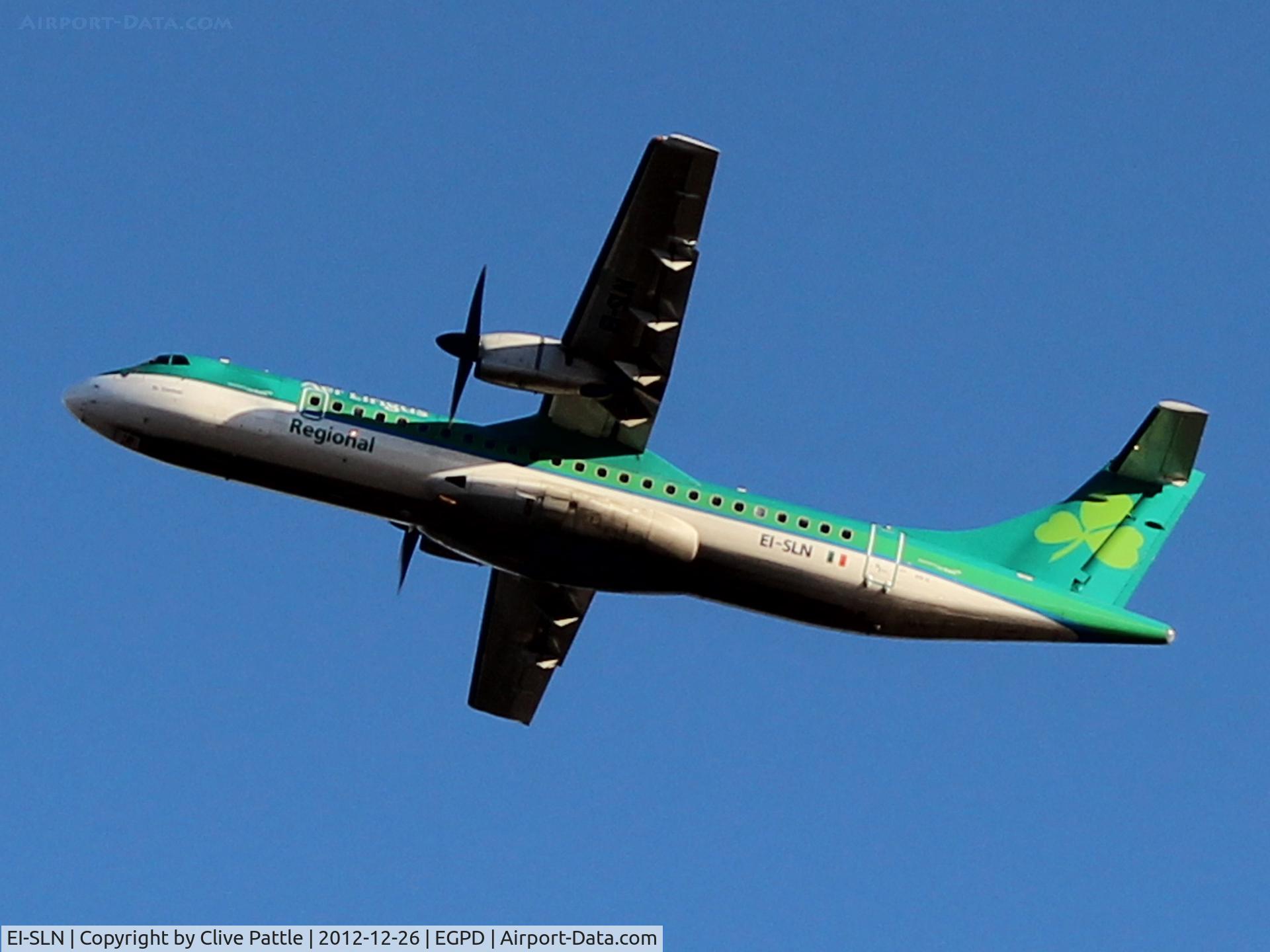 EI-SLN, 1994 ATR 72-212 C/N 405, Aberdeen Boxing Day departure
