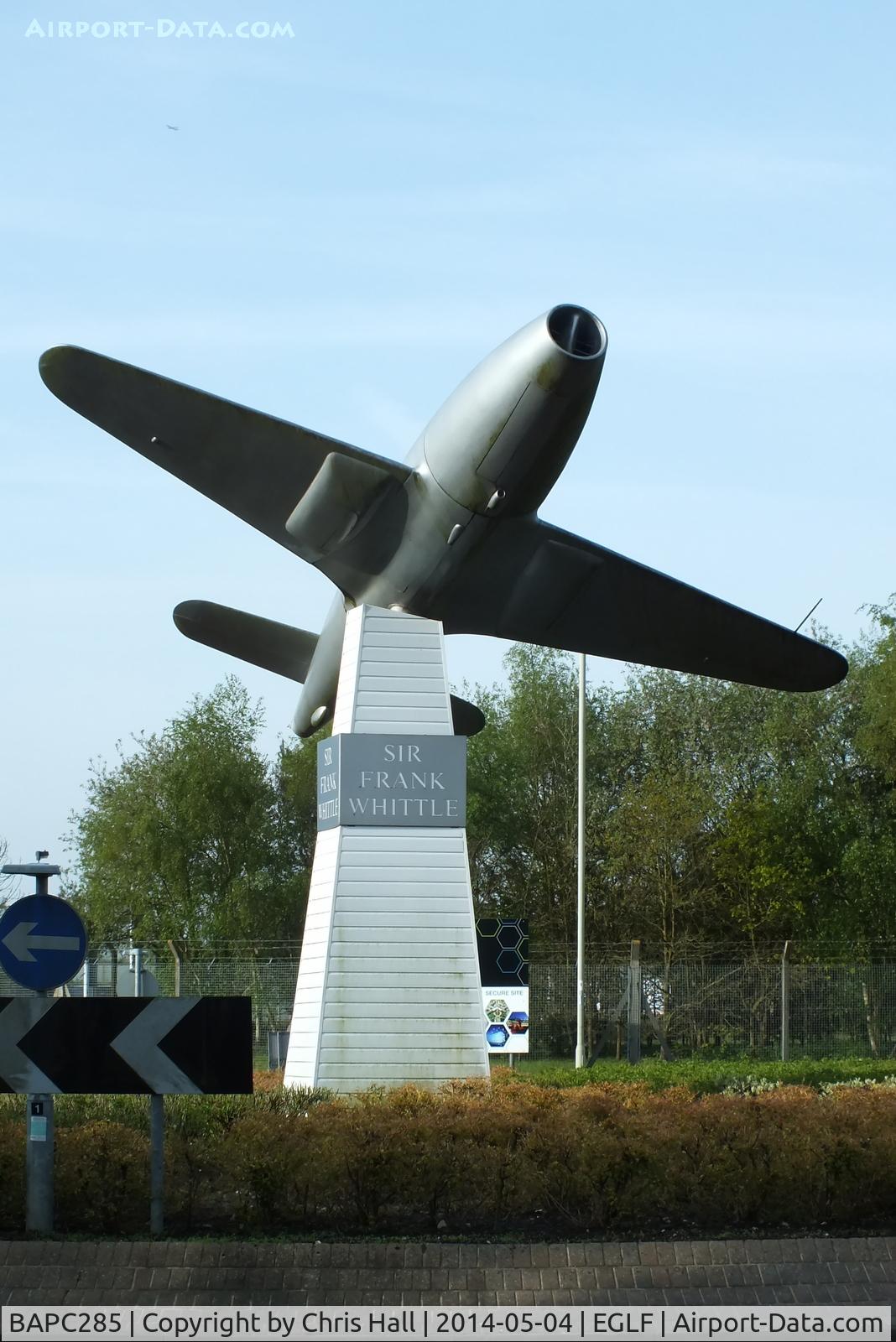 BAPC285, Gloster E28/39 Replica C/N BAPC.285, Sir Frank Whittle Memorial E.28/39 replica at Farnborough
