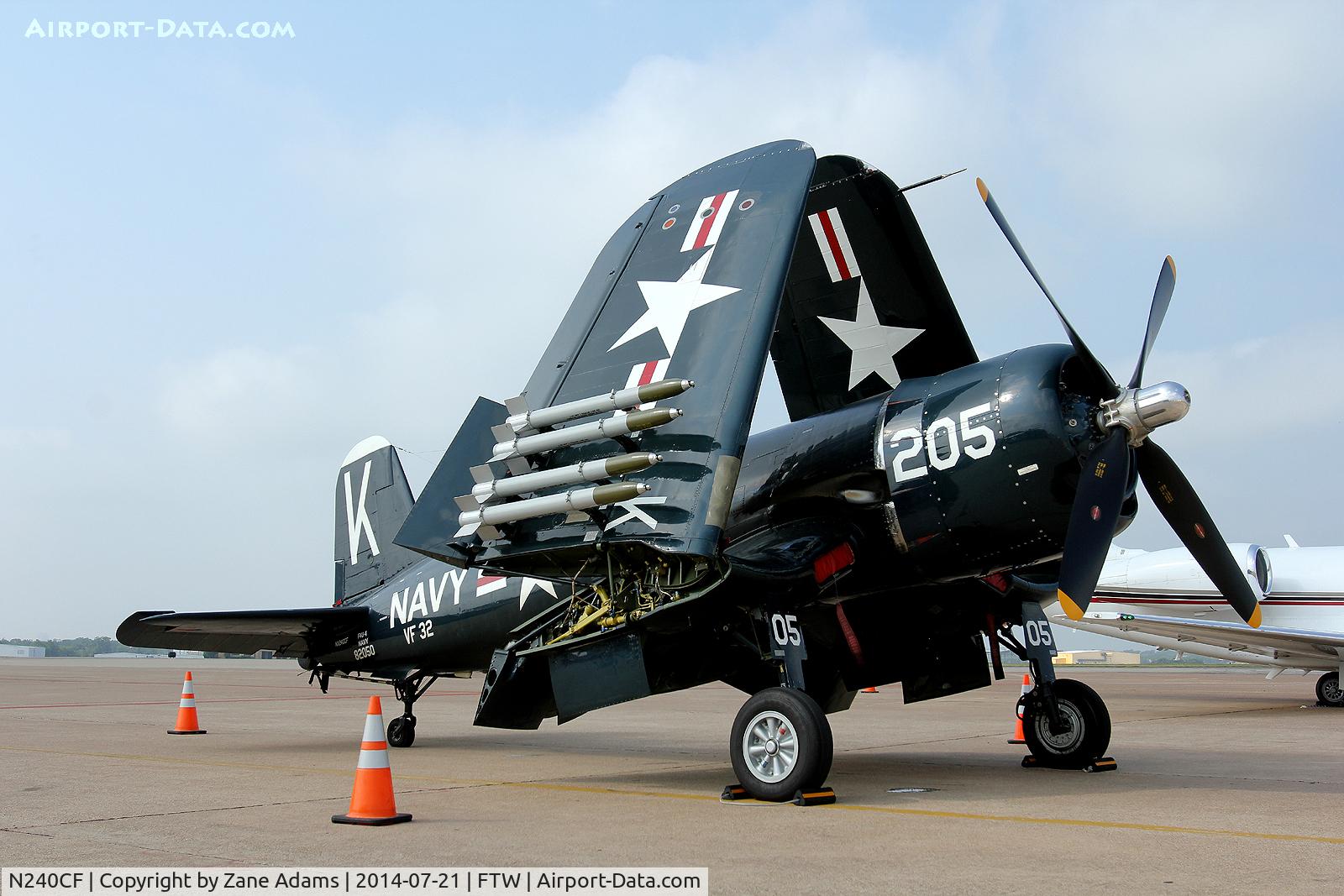 N240CF, 1945 Vought F4U-4 Corsair C/N 9513, At Meacham Field - Fort Worth, TX